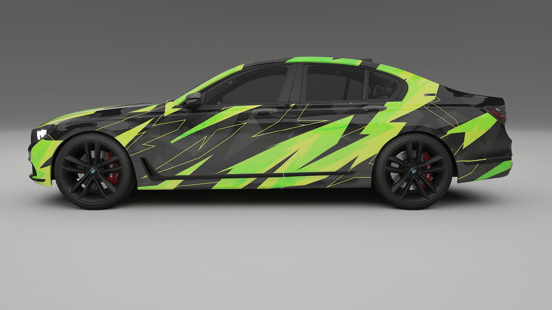 BMW 7 G11 G12 facelift NINJA TURTLES – Designový Wrap PPF Fólie na auto - tisknutelný polyuretan