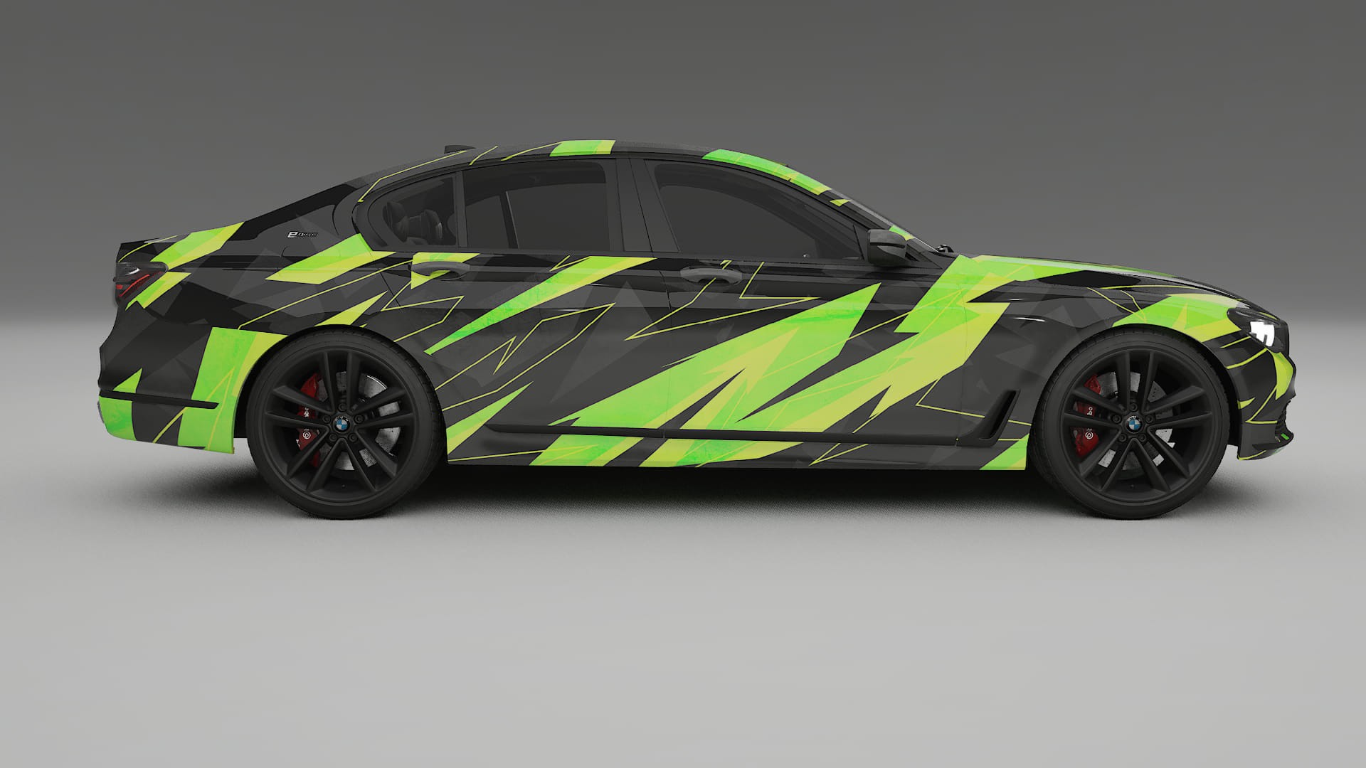 BMW 7 G11 G12 facelift NINJA TURTLES – Designový Wrap PPF Fólie na auto - tisknutelný polyuretan