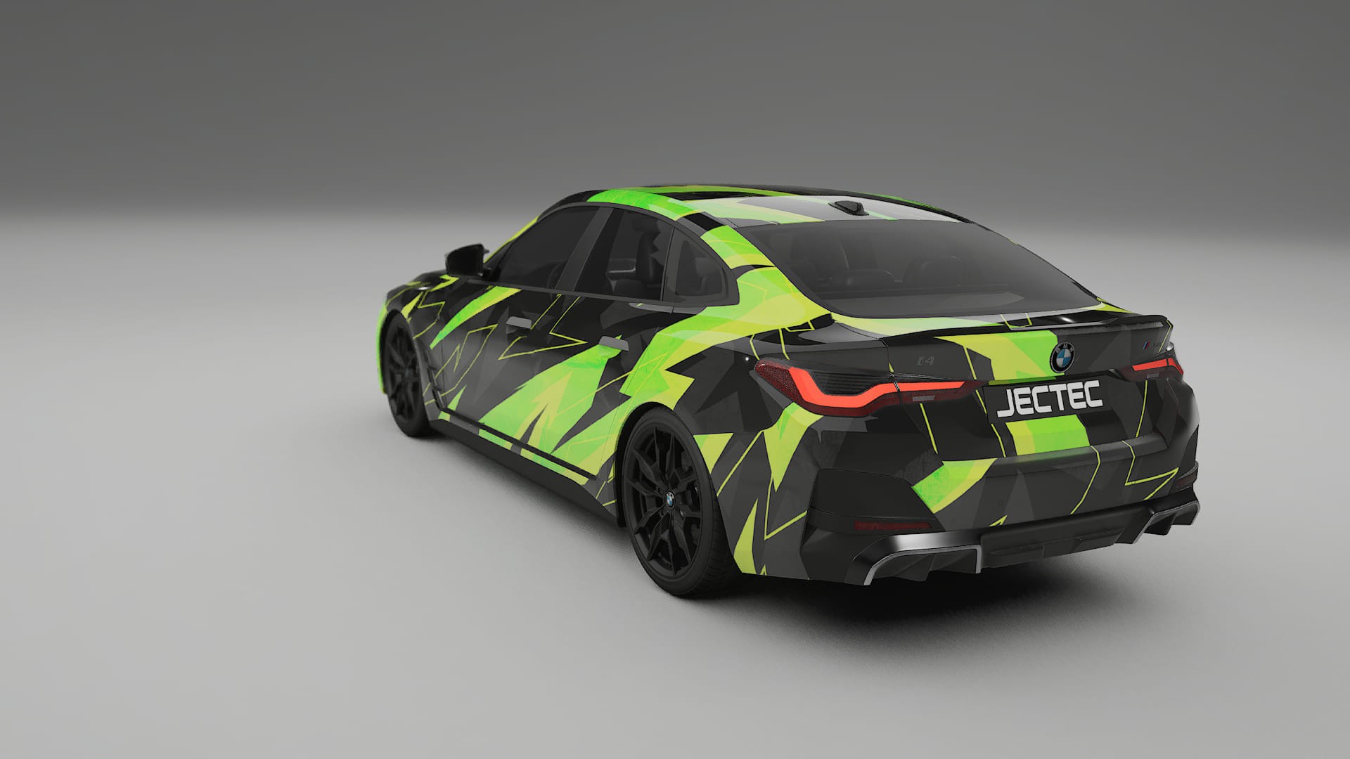 BMW I4 G26 M-Package NINJA TURTLES – Designový Wrap PPF Fólie na auto - tisknutelný polyuretan