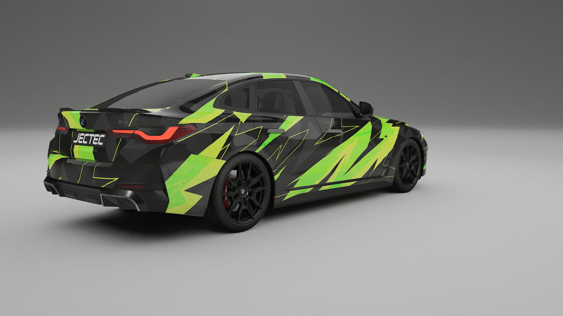 BMW I4 G26 M-Package NINJA TURTLES – Designový Wrap PPF Fólie na auto - tisknutelný polyuretan
