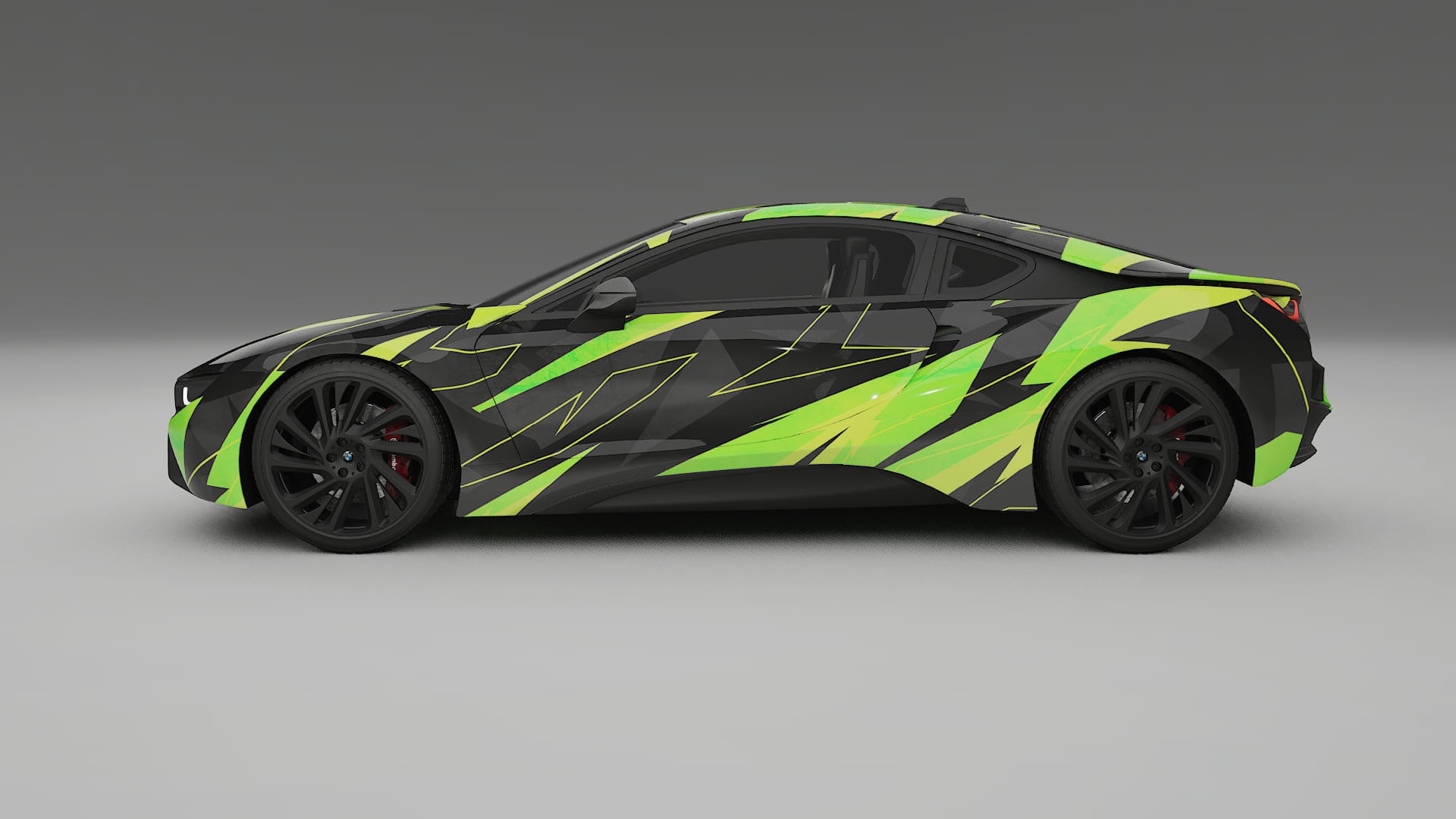 BMW I8 I12 NINJA TURTLES – Designový Wrap PPF Fólie na auto - tisknutelný polyuretan