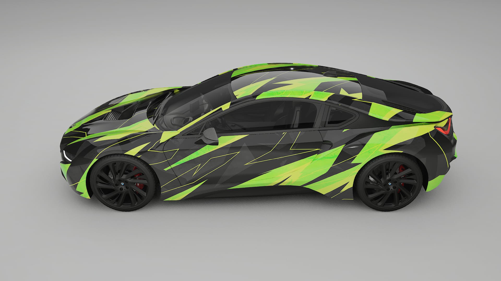 BMW I8 I12 NINJA TURTLES – Designový Wrap PPF Fólie na auto - tisknutelný polyuretan