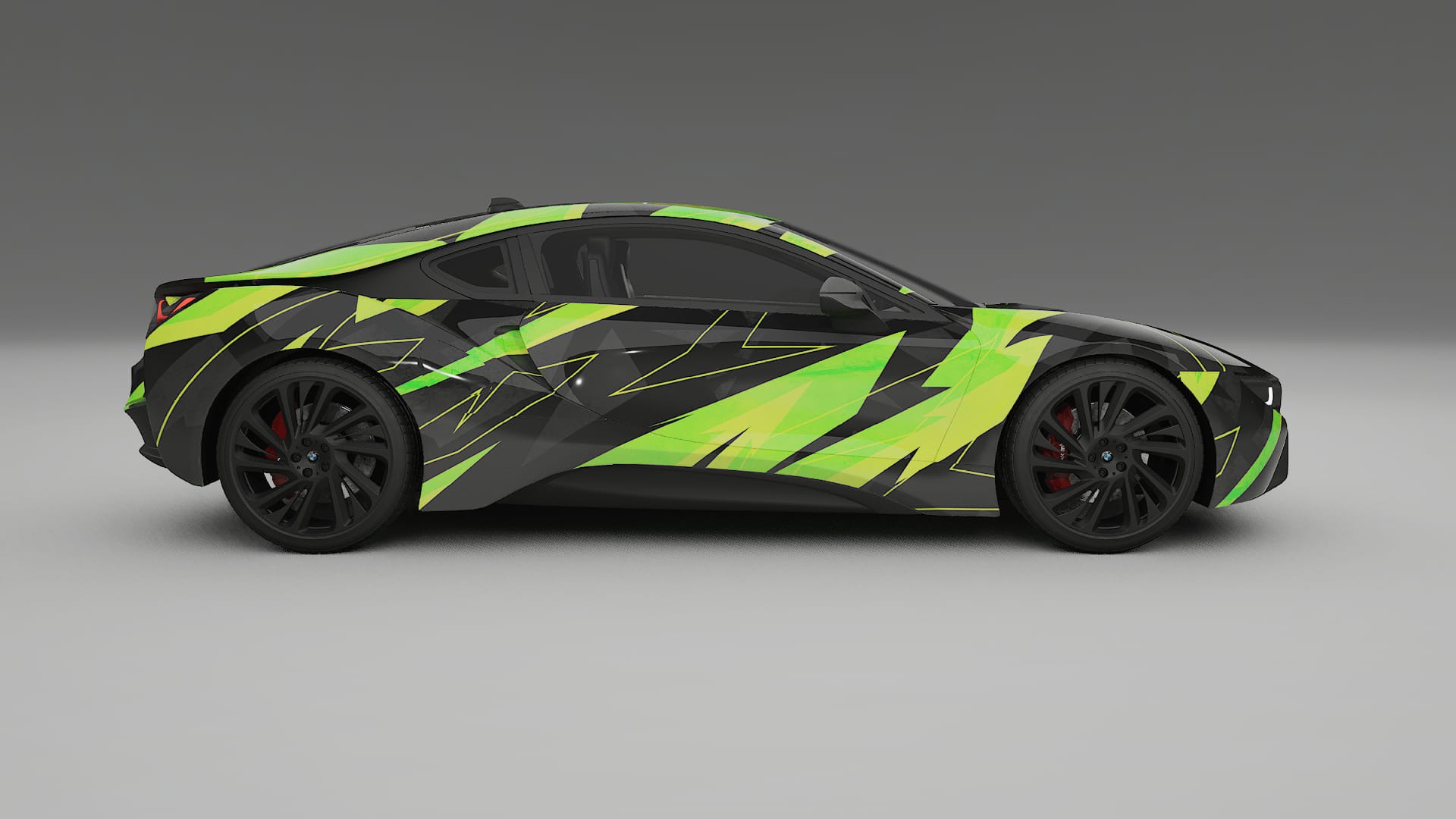 BMW I8 I12 NINJA TURTLES – Designový Wrap PPF Fólie na auto - tisknutelný polyuretan