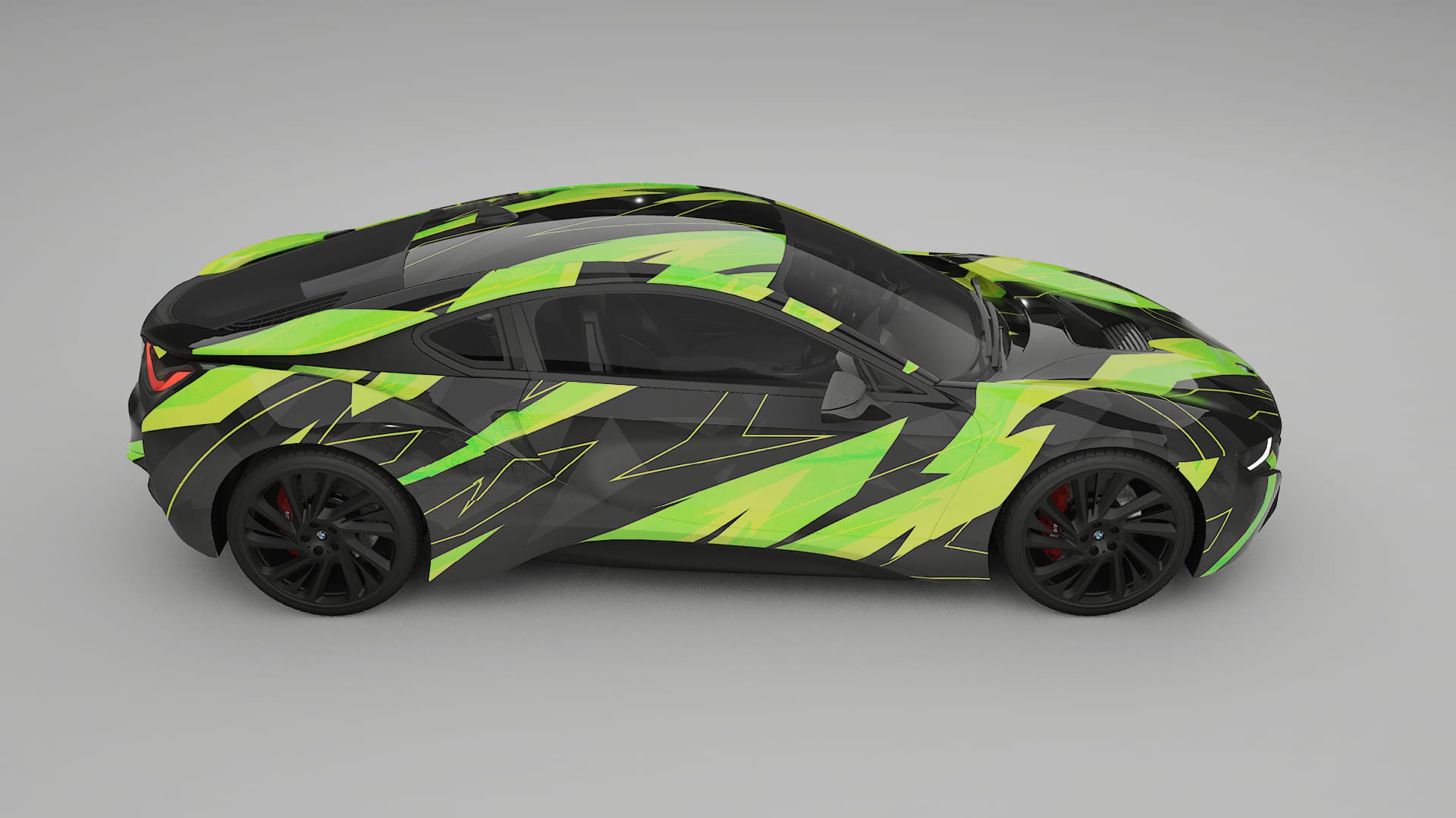 BMW I8 I12 NINJA TURTLES – Designový Wrap PPF Fólie na auto - tisknutelný polyuretan
