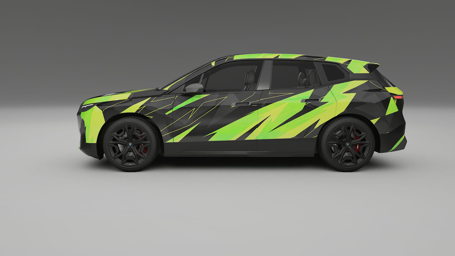 BMW iX M60 NINJA TURTLES – Designový Wrap PPF Fólie na auto - tisknutelný polyuretan