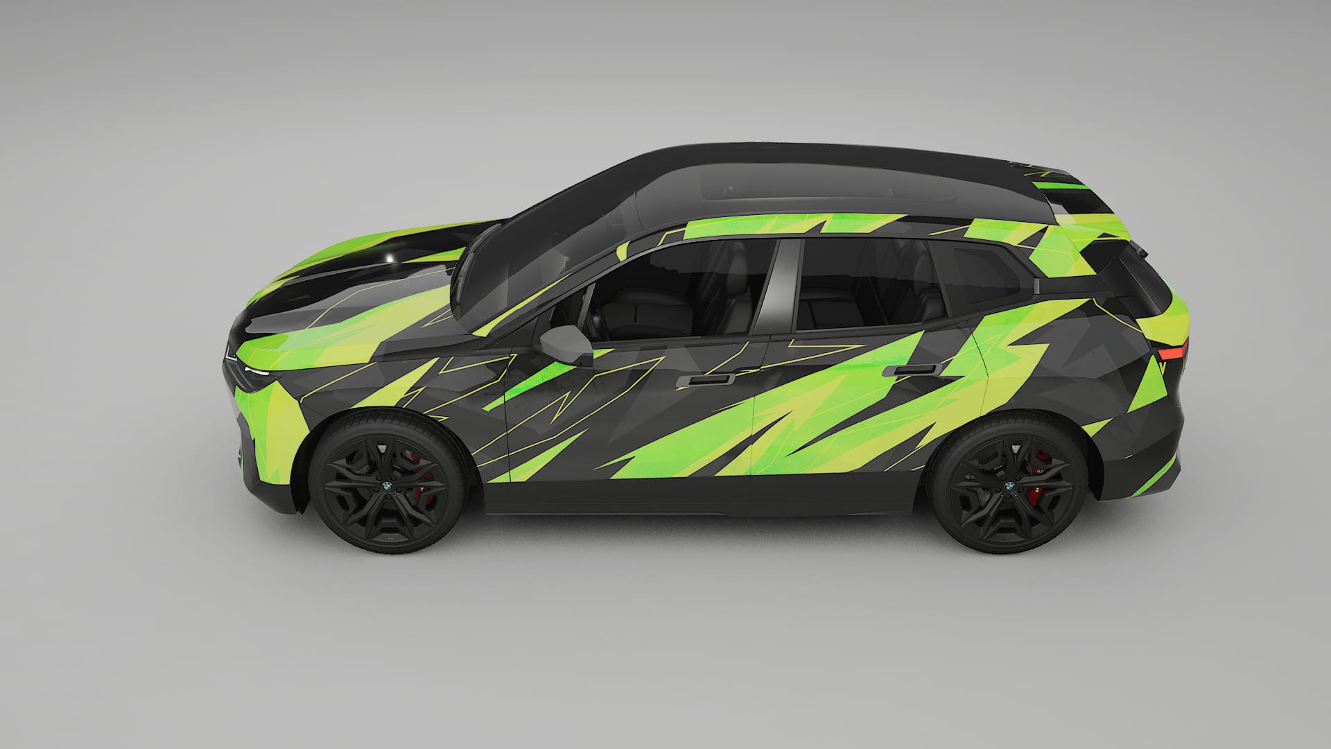 BMW iX M60 NINJA TURTLES – Designový Wrap PPF Fólie na auto - tisknutelný polyuretan