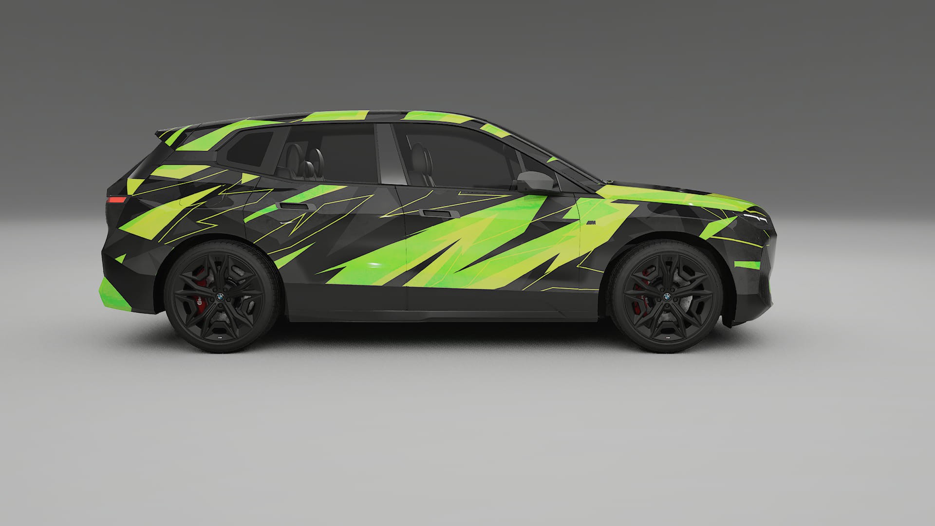 BMW iX M60 NINJA TURTLES – Designový Wrap PPF Fólie na auto - tisknutelný polyuretan