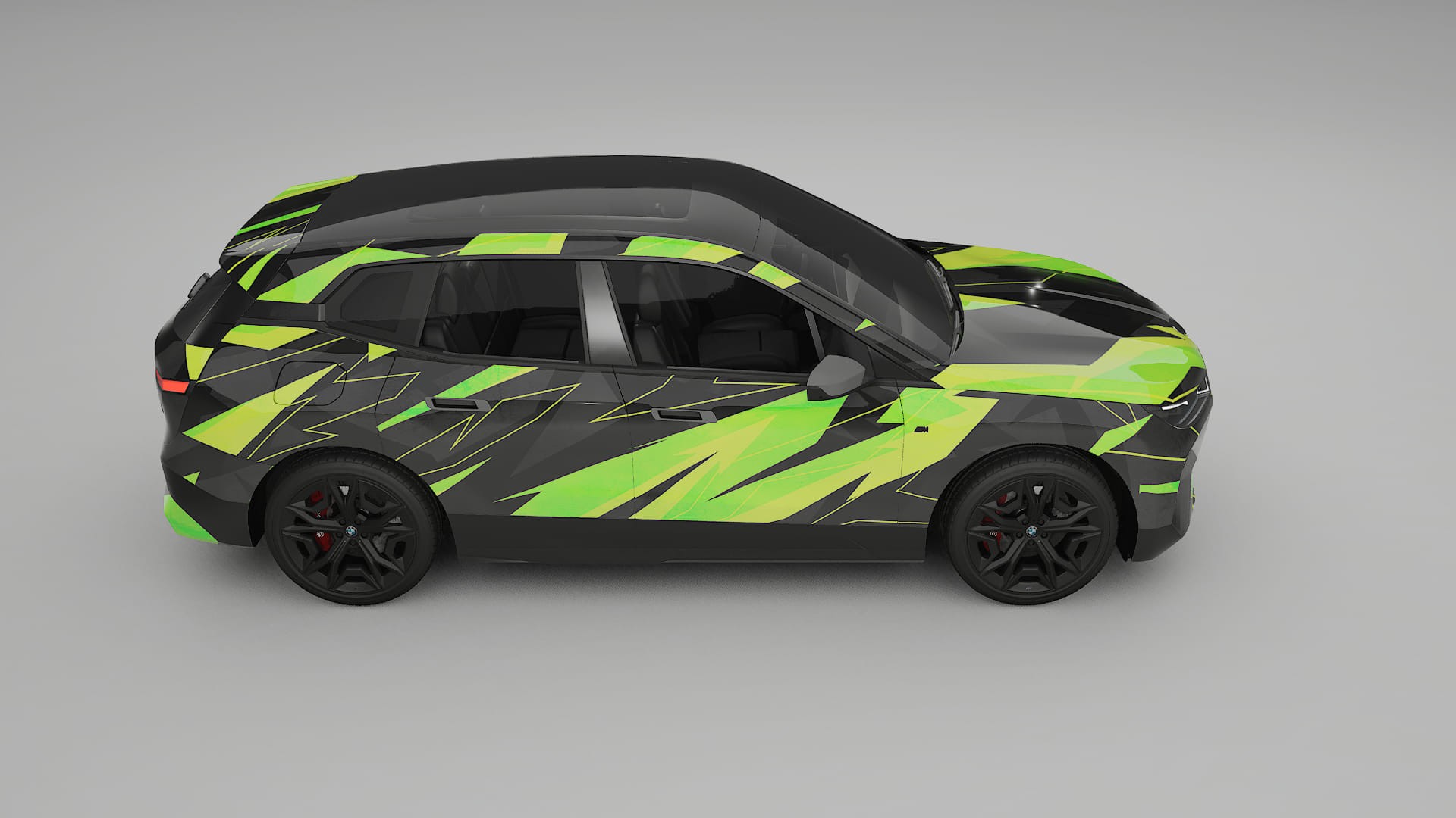 BMW iX M60 NINJA TURTLES – Designový Wrap PPF Fólie na auto - tisknutelný polyuretan