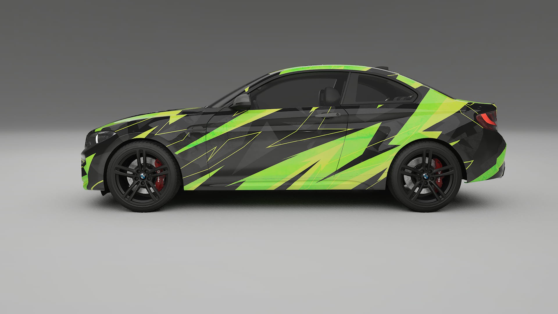 BMW M2 F87 facelift NINJA TURTLES – Designový Wrap PPF Fólie na auto - tisknutelný polyuretan
