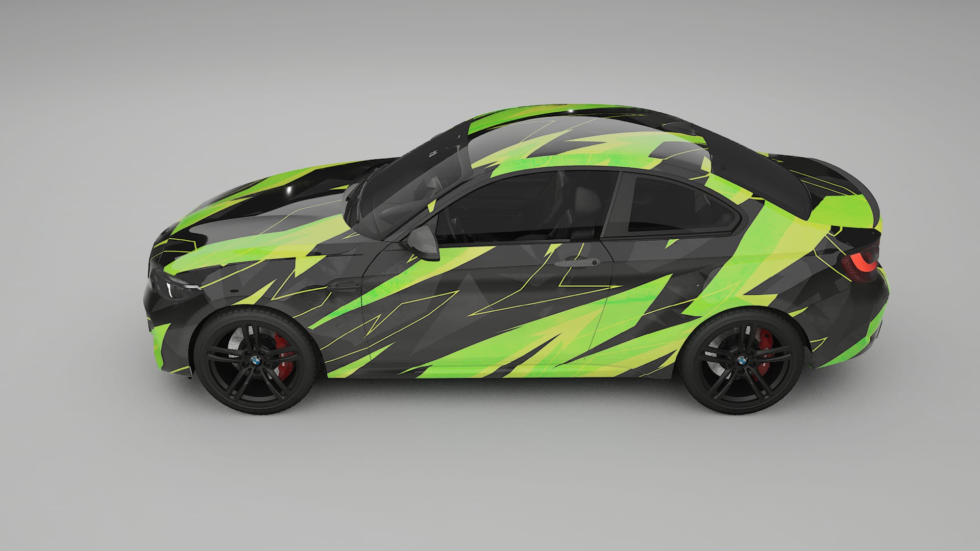 BMW M2 F87 facelift NINJA TURTLES – Designový Wrap PPF Fólie na auto - tisknutelný polyuretan