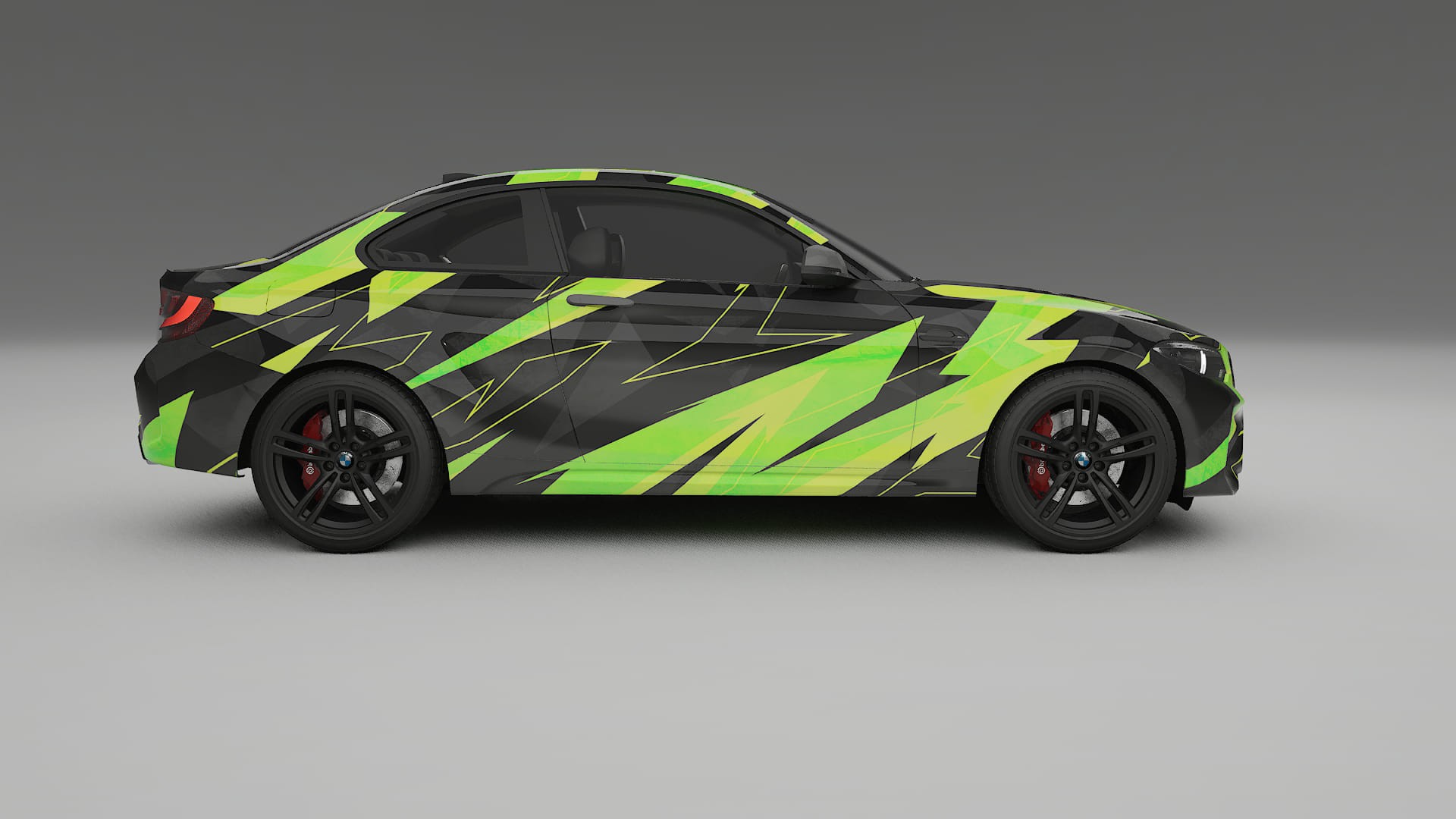 BMW M2 F87 facelift NINJA TURTLES – Designový Wrap PPF Fólie na auto - tisknutelný polyuretan