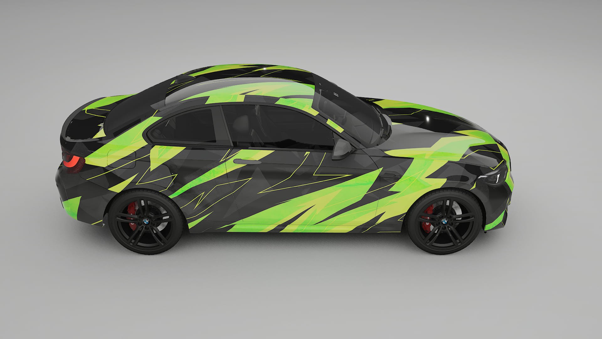 BMW M2 F87 facelift NINJA TURTLES – Designový Wrap PPF Fólie na auto - tisknutelný polyuretan