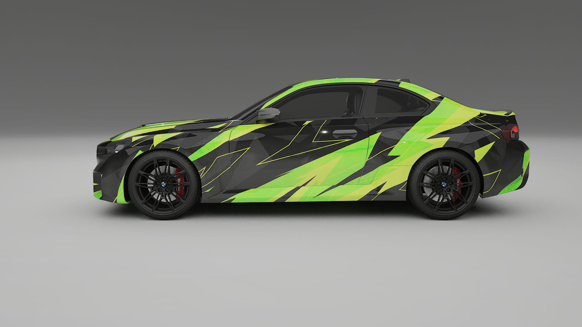 BMW M2 G87 NINJA TURTLES – Designový Wrap PPF Fólie na auto - tisknutelný polyuretan