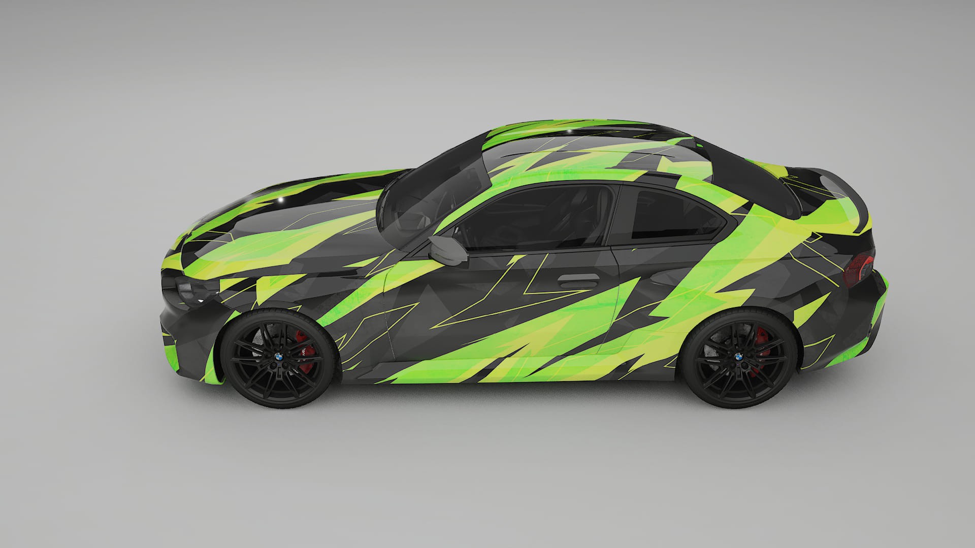 BMW M2 G87 NINJA TURTLES – Designový Wrap PPF Fólie na auto - tisknutelný polyuretan
