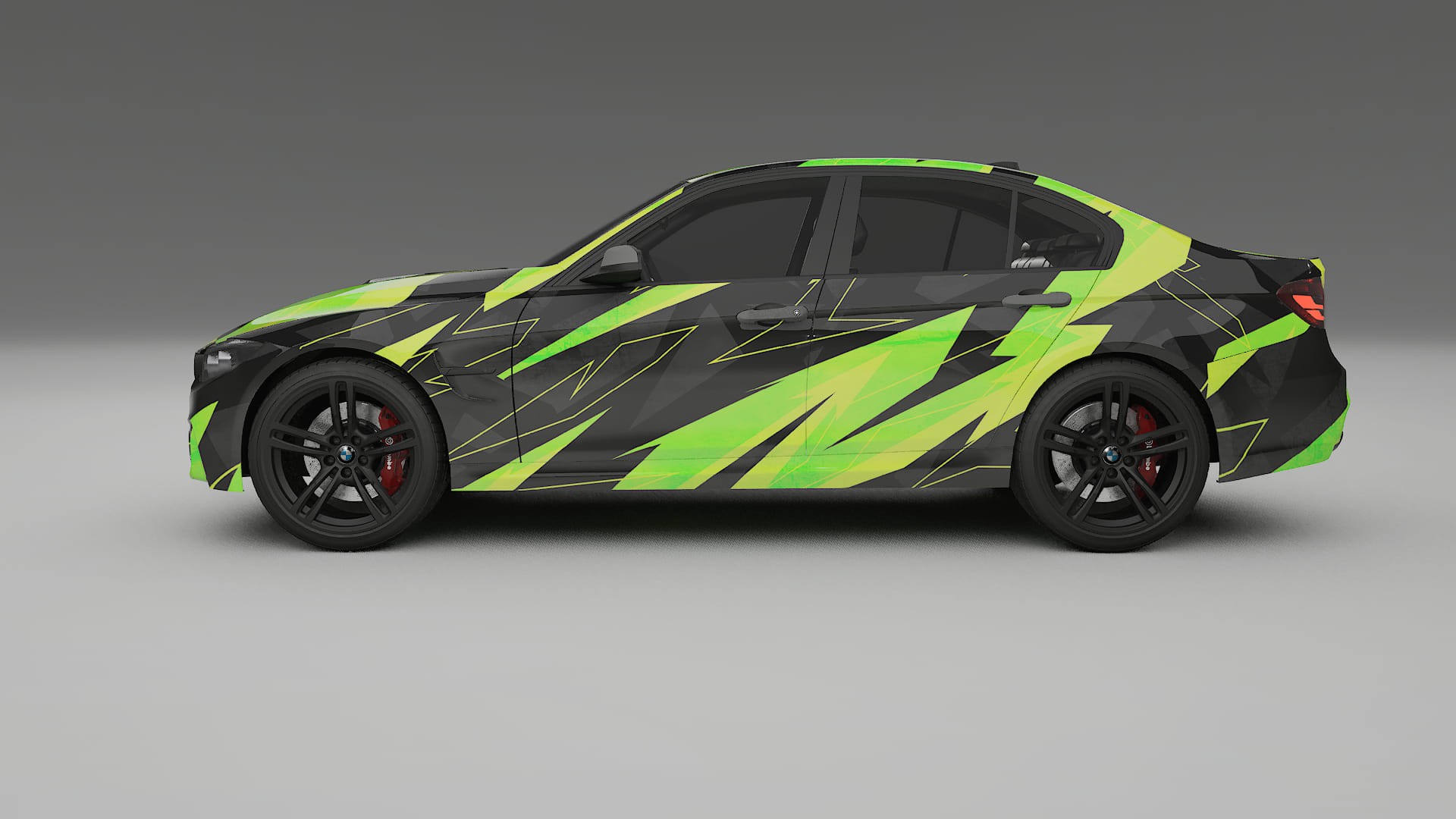 BMW M3 F80 NINJA TURTLES – Designový Wrap PPF Fólie na auto - tisknutelný polyuretan
