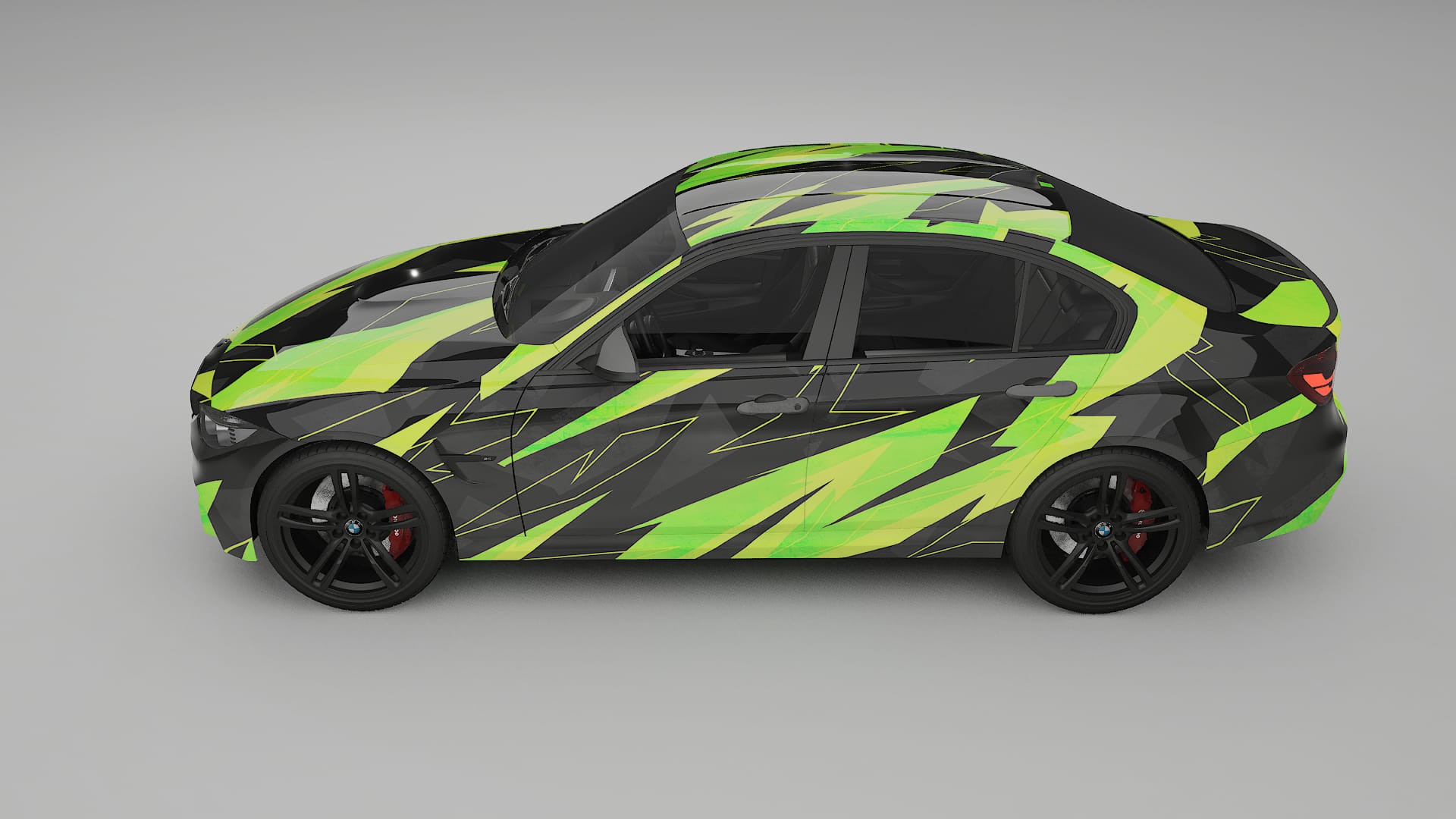 BMW M3 F80 NINJA TURTLES – Designový Wrap PPF Fólie na auto - tisknutelný polyuretan
