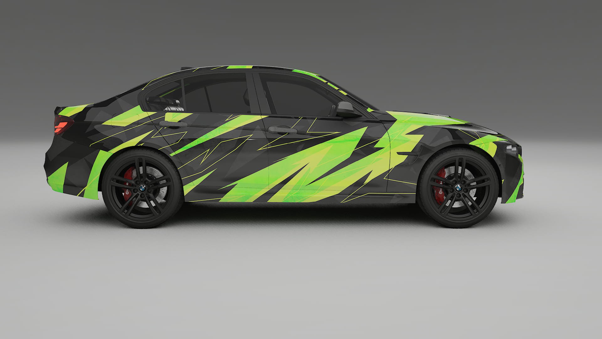 BMW M3 F80 NINJA TURTLES – Designový Wrap PPF Fólie na auto - tisknutelný polyuretan
