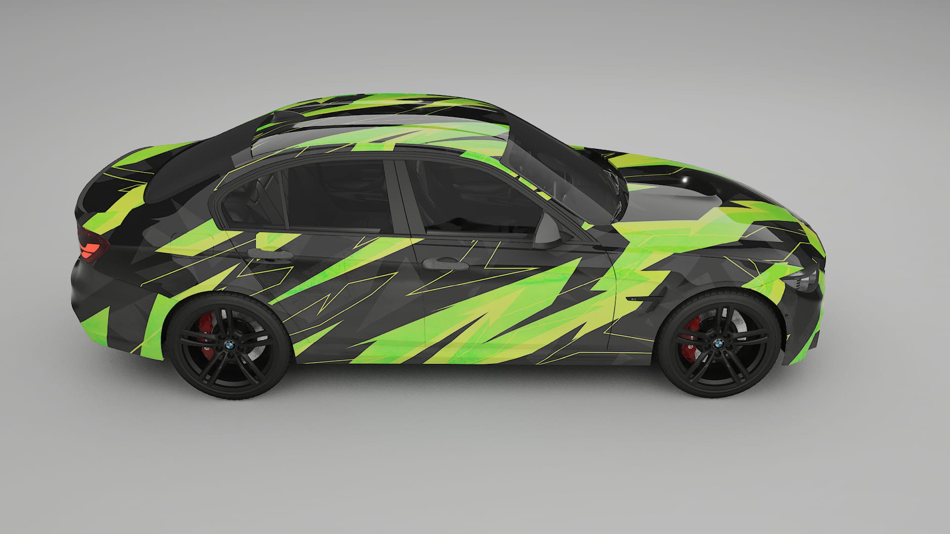 BMW M3 F80 NINJA TURTLES – Designový Wrap PPF Fólie na auto - tisknutelný polyuretan
