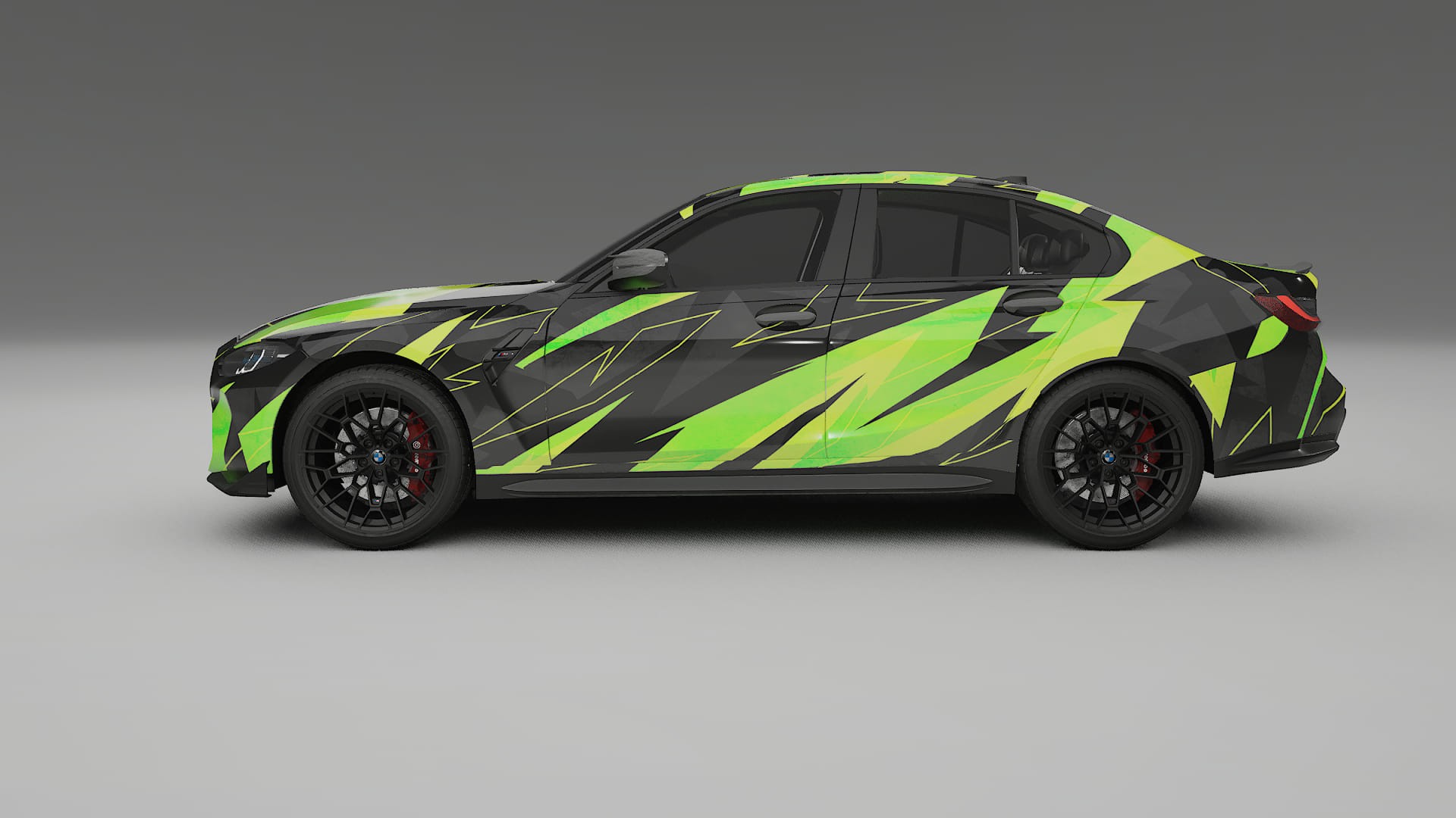 BMW M3 G80 Competition CS NINJA TURTLES – Designový Wrap PPF Fólie na auto - tisknutelný polyuretan