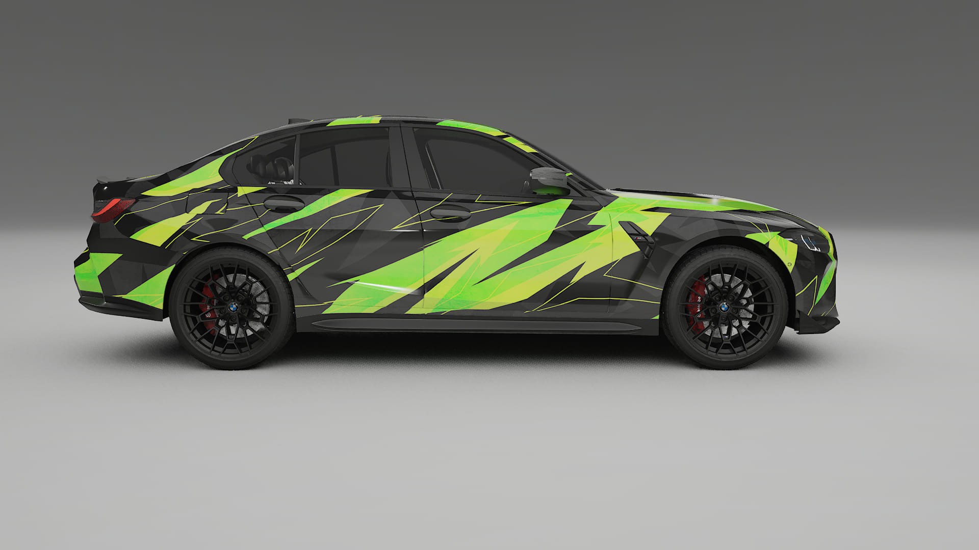 BMW M3 G80 Competition CS NINJA TURTLES – Designový Wrap PPF Fólie na auto - tisknutelný polyuretan