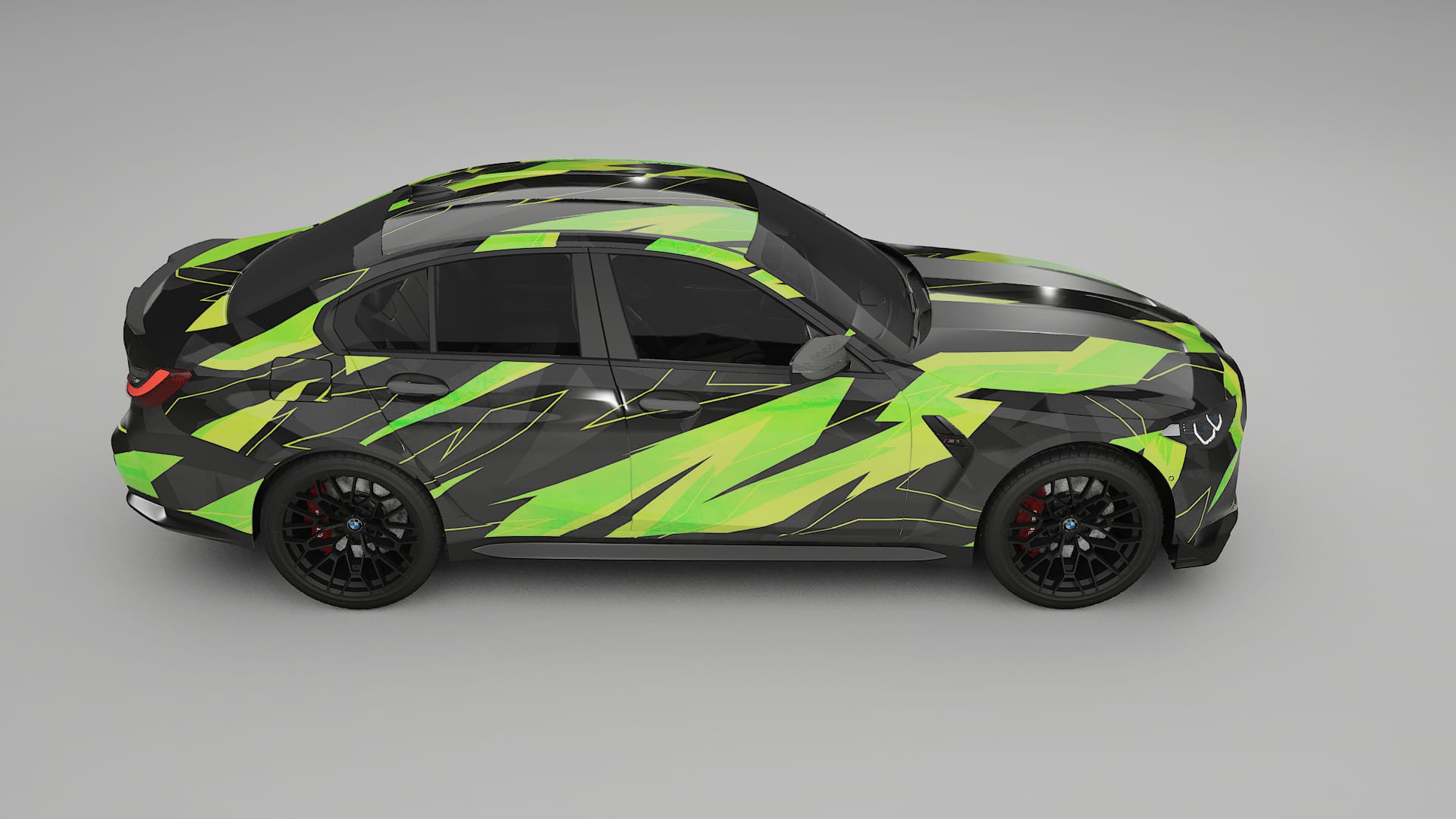 BMW M3 G80 Competition CS NINJA TURTLES – Designový Wrap PPF Fólie na auto - tisknutelný polyuretan
