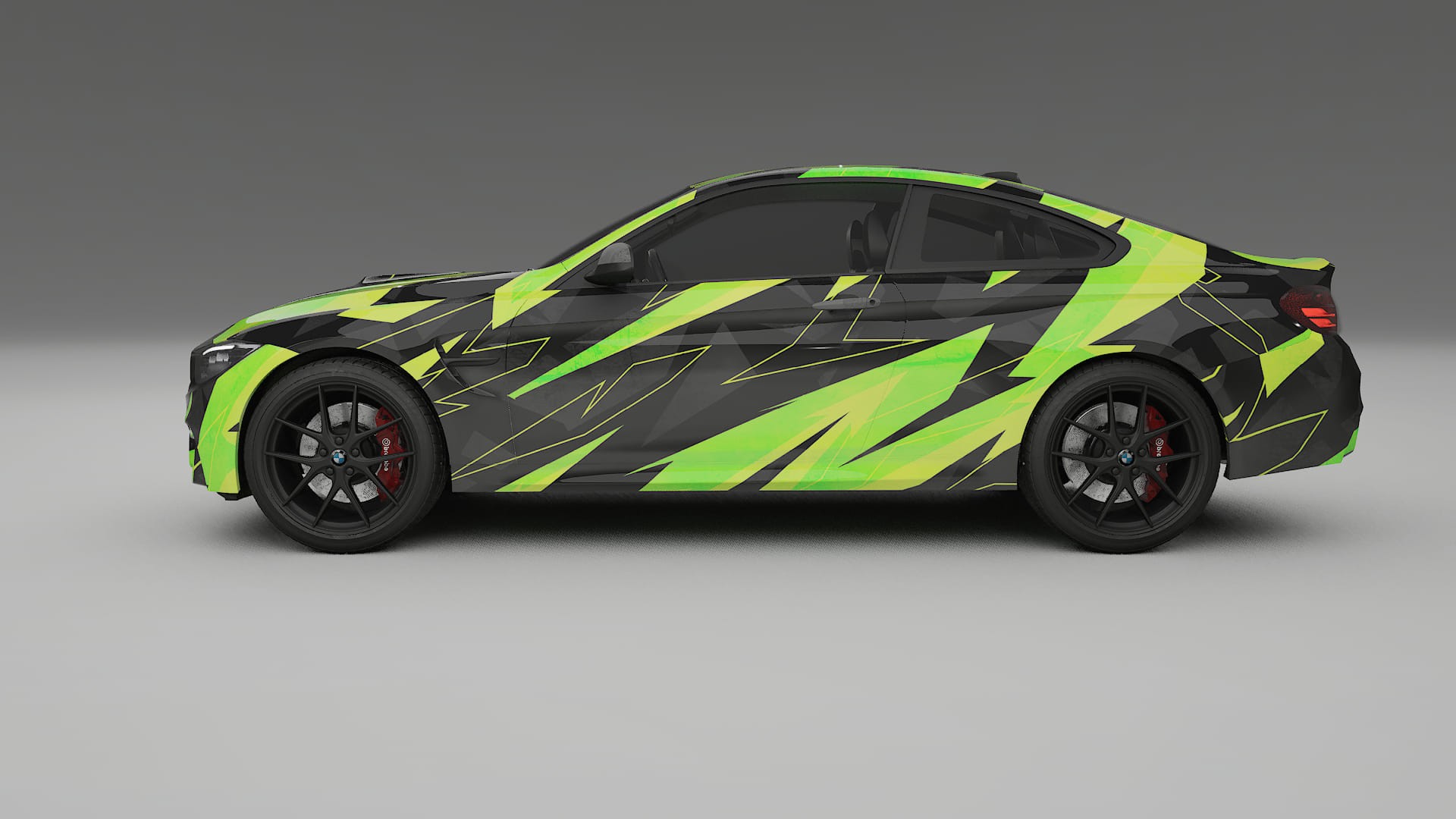BMW M4 F82 NINJA TURTLES – Designový Wrap PPF Fólie na auto - tisknutelný polyuretan