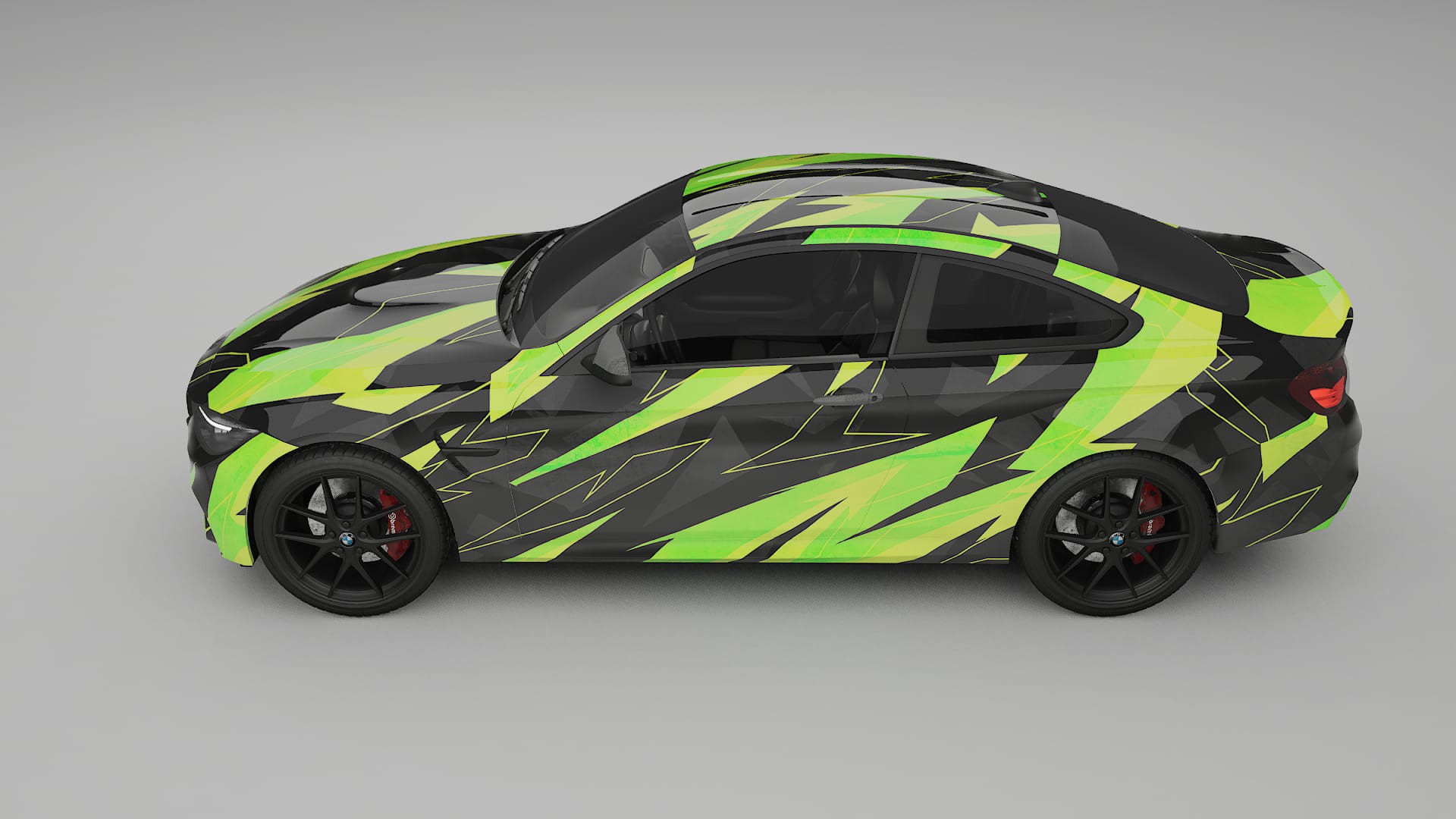 BMW M4 F82 NINJA TURTLES – Designový Wrap PPF Fólie na auto - tisknutelný polyuretan