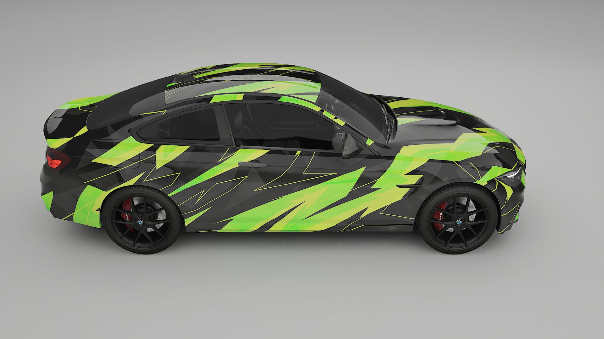 BMW M4 F82 NINJA TURTLES – Designový Wrap PPF Fólie na auto - tisknutelný polyuretan
