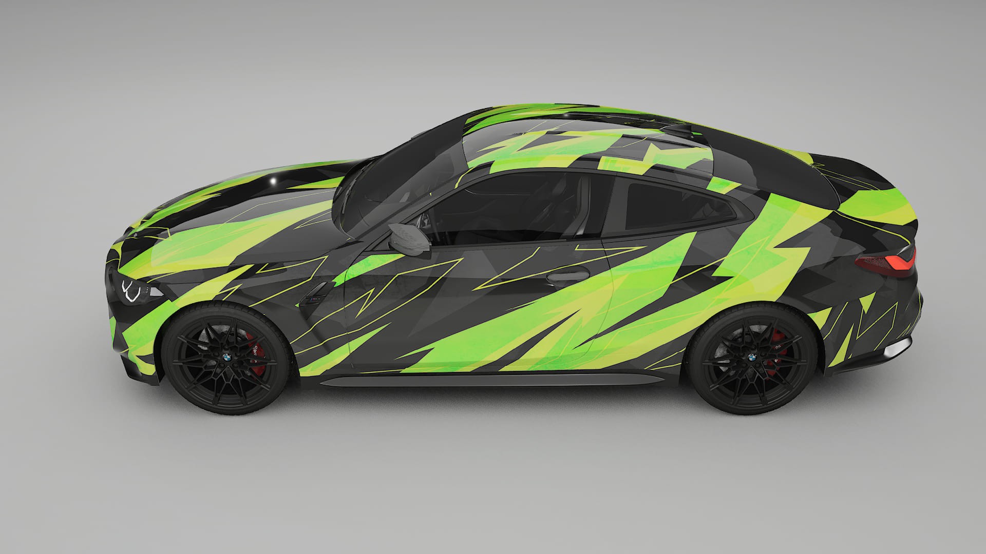 BMW M4 G82 NINJA TURTLES – Designový Wrap PPF Fólie na auto - tisknutelný polyuretan