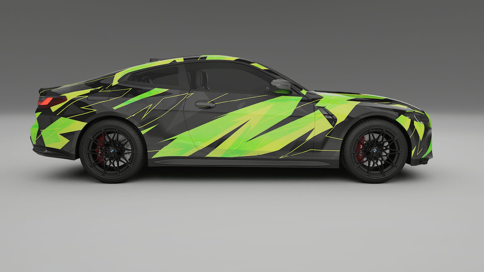 BMW M4 G82 NINJA TURTLES – Designový Wrap PPF Fólie na auto - tisknutelný polyuretan