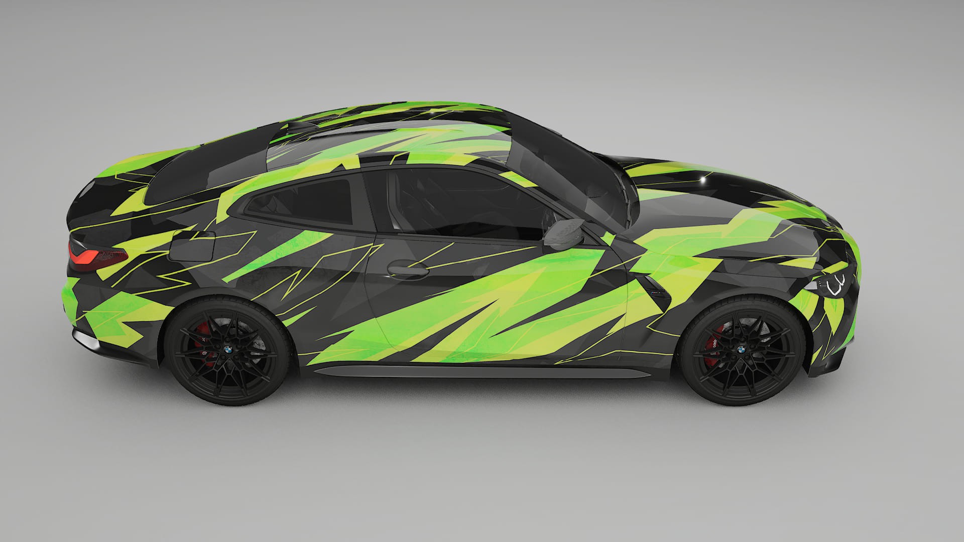 BMW M4 G82 NINJA TURTLES – Designový Wrap PPF Fólie na auto - tisknutelný polyuretan