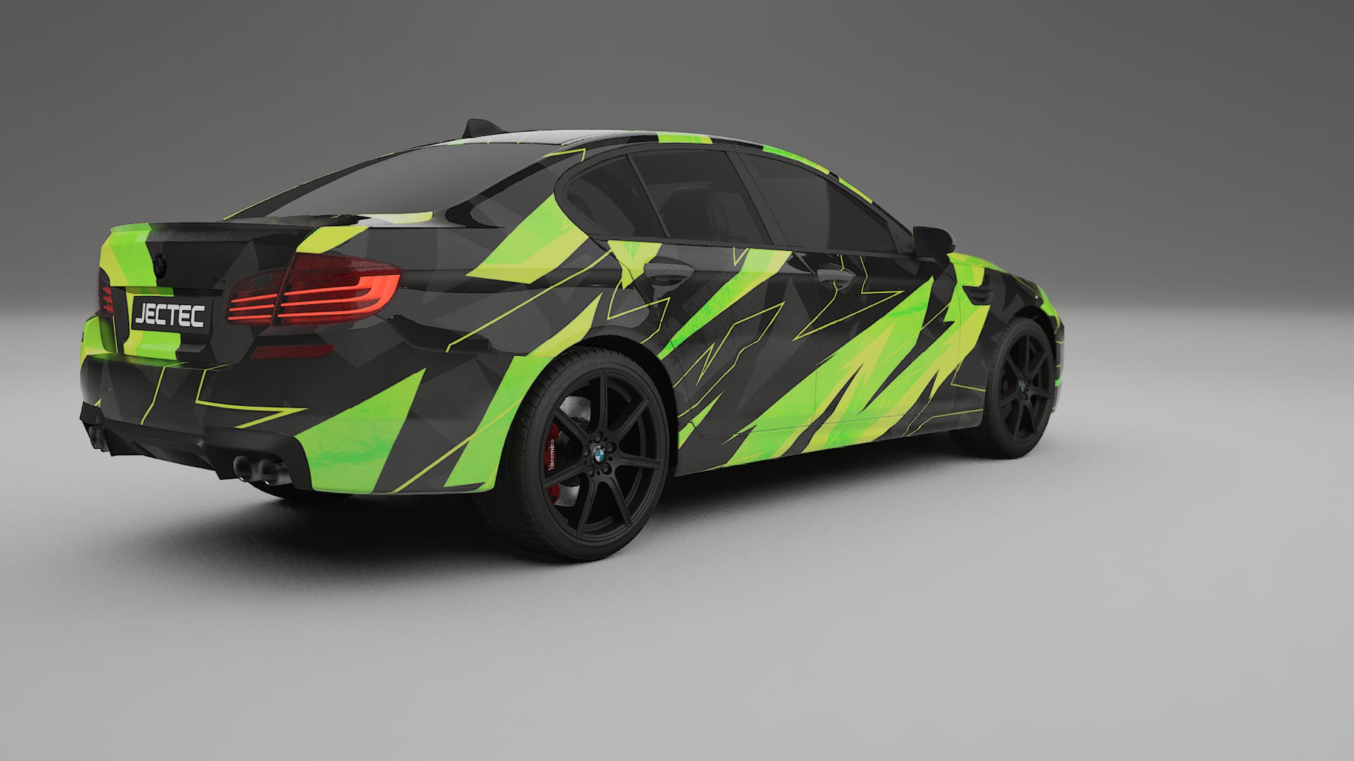 BMW M5 F10 NINJA TURTLES – Designový Wrap PPF Fólie na auto - tisknutelný polyuretan