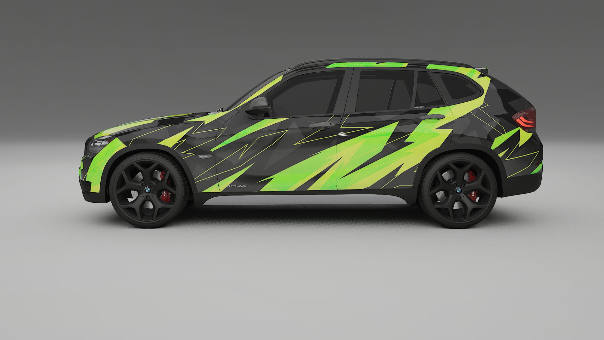 BMW X1 E84 NINJA TURTLES – Designový Wrap PPF Fólie na auto - tisknutelný polyuretan