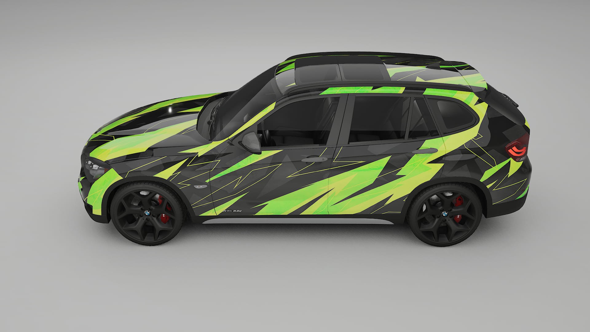 BMW X1 E84 NINJA TURTLES – Designový Wrap PPF Fólie na auto - tisknutelný polyuretan