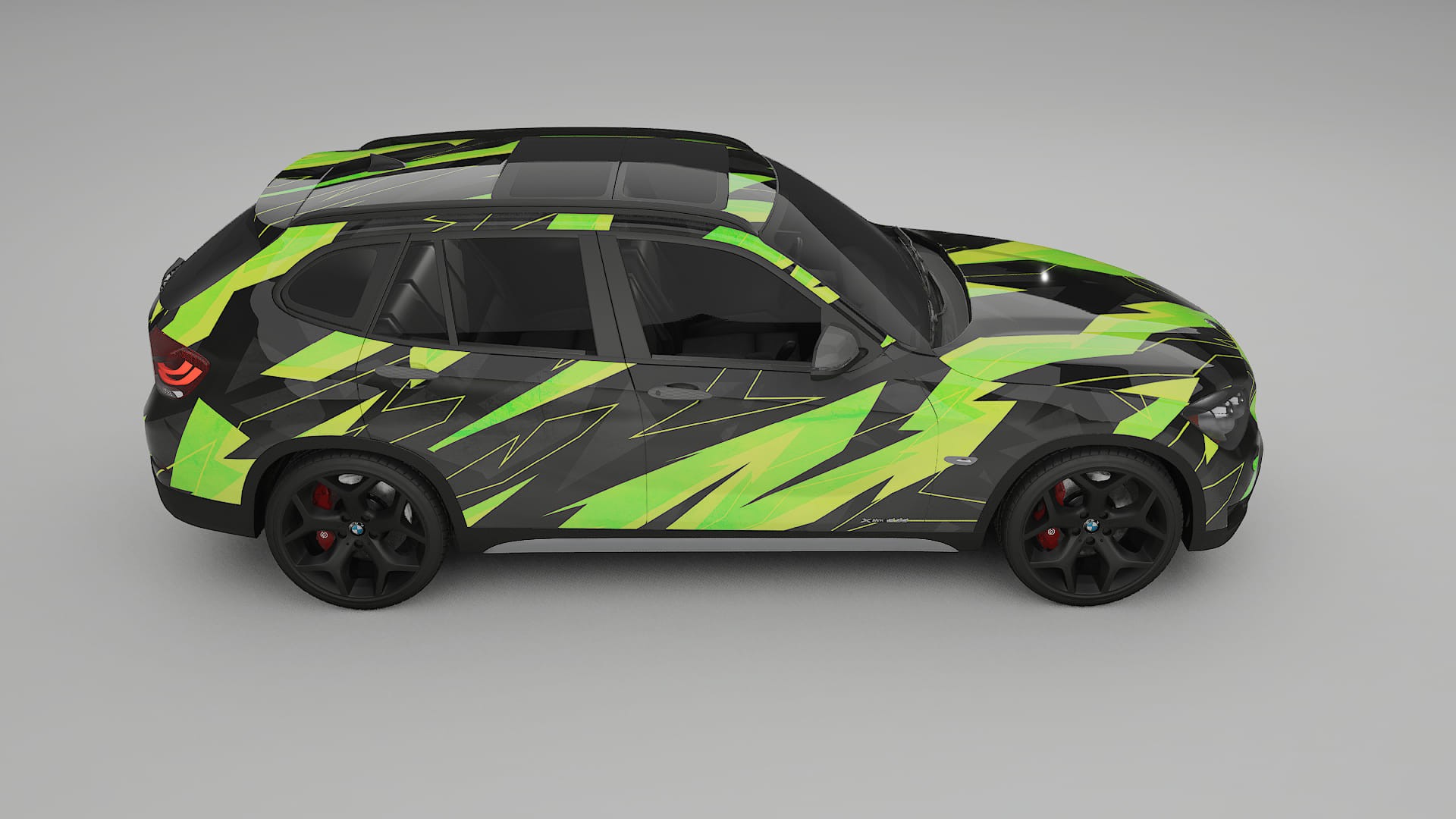 BMW X1 E84 NINJA TURTLES – Designový Wrap PPF Fólie na auto - tisknutelný polyuretan