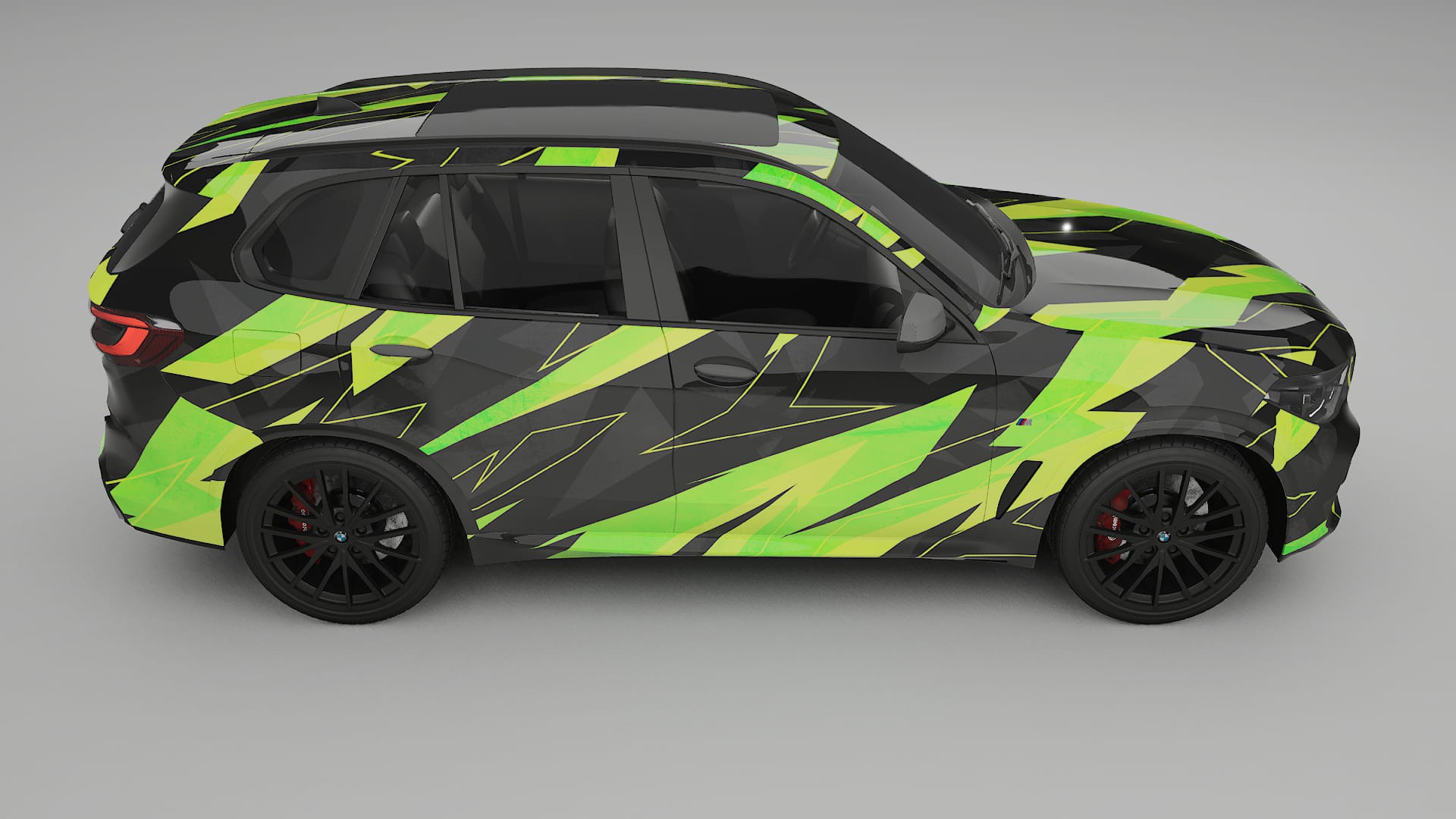 BMW X5 G05 M-Sport NINJA TURTLES – Designový Wrap PPF Fólie na auto - tisknutelný polyuretan