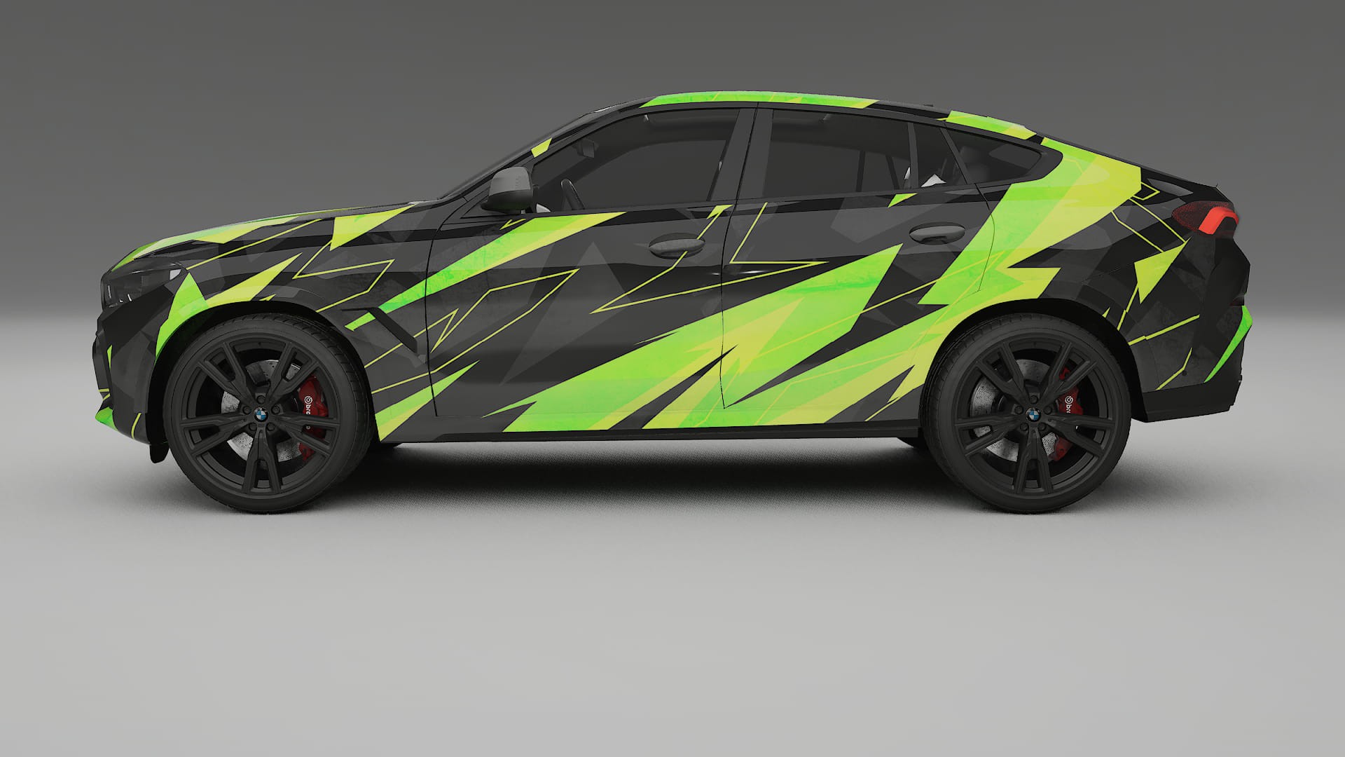 BMW X6 G06 F96 NINJA TURTLES – Designový Wrap PPF Fólie na auto - tisknutelný polyuretan