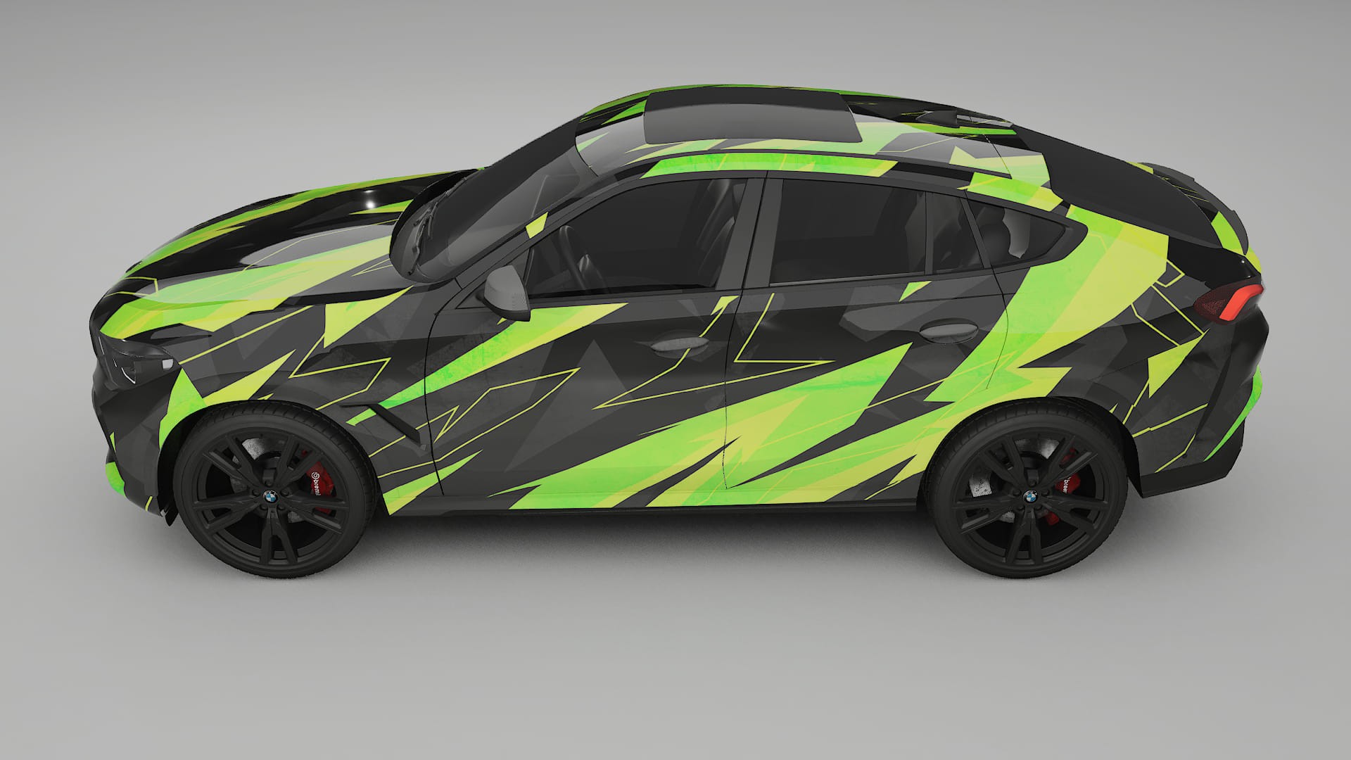 BMW X6 G06 F96 NINJA TURTLES – Designový Wrap PPF Fólie na auto - tisknutelný polyuretan