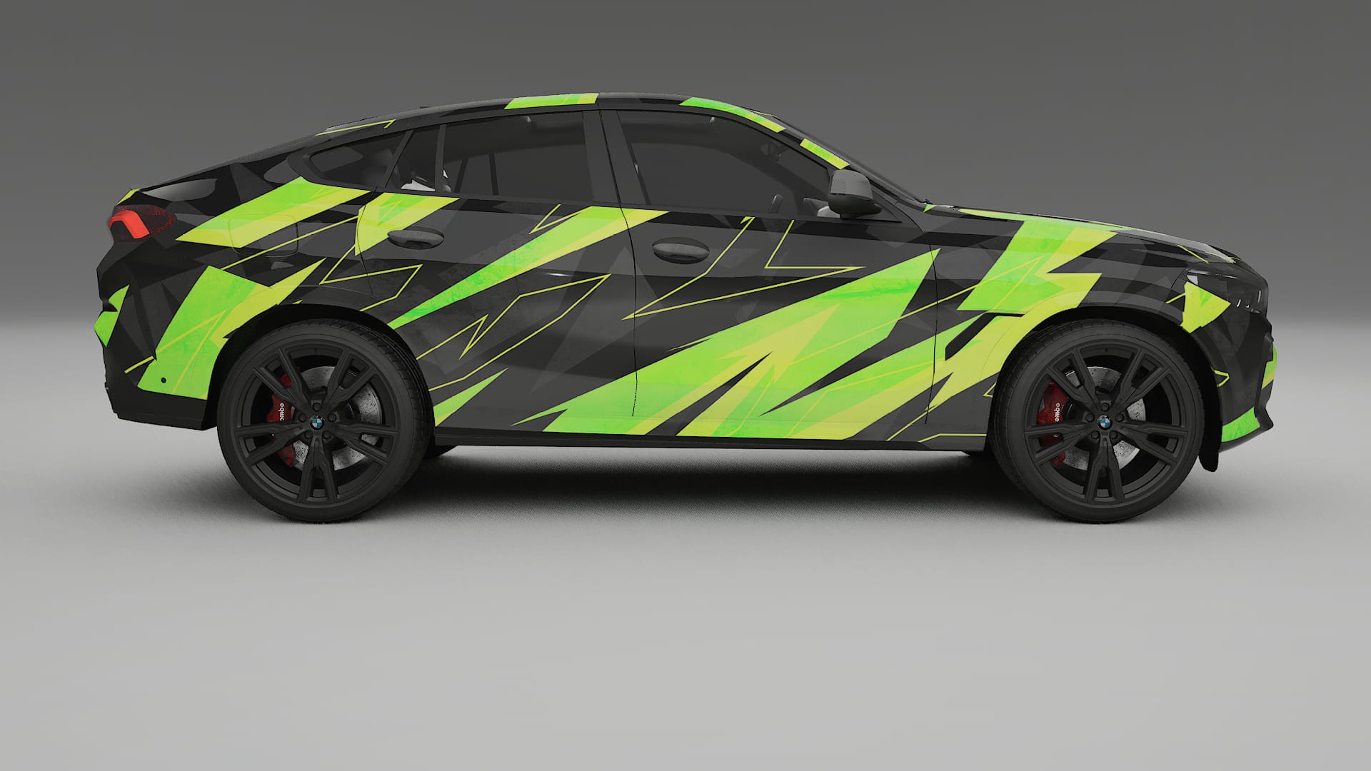 BMW X6 G06 F96 NINJA TURTLES – Designový Wrap PPF Fólie na auto - tisknutelný polyuretan