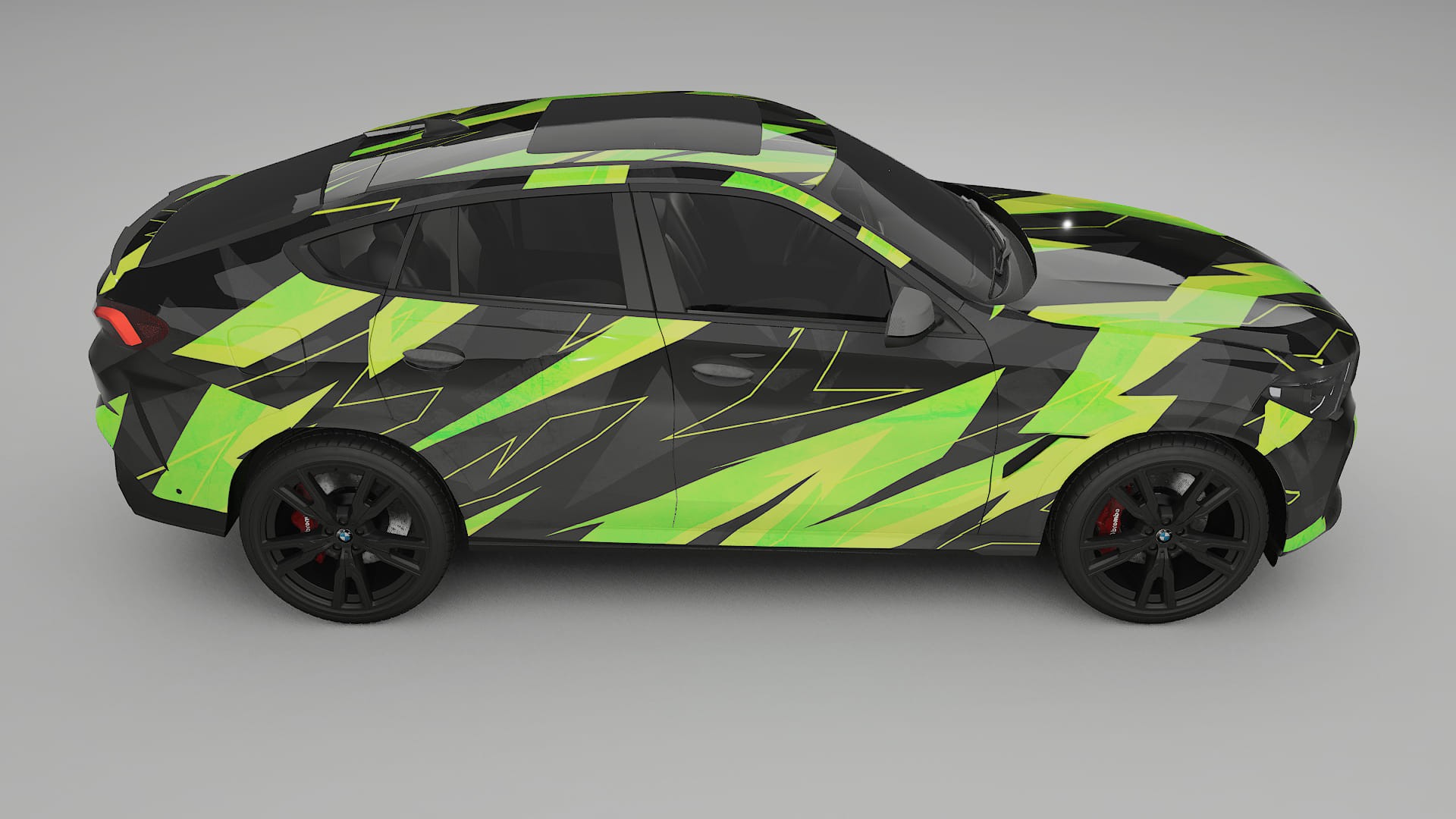 BMW X6 G06 F96 NINJA TURTLES – Designový Wrap PPF Fólie na auto - tisknutelný polyuretan