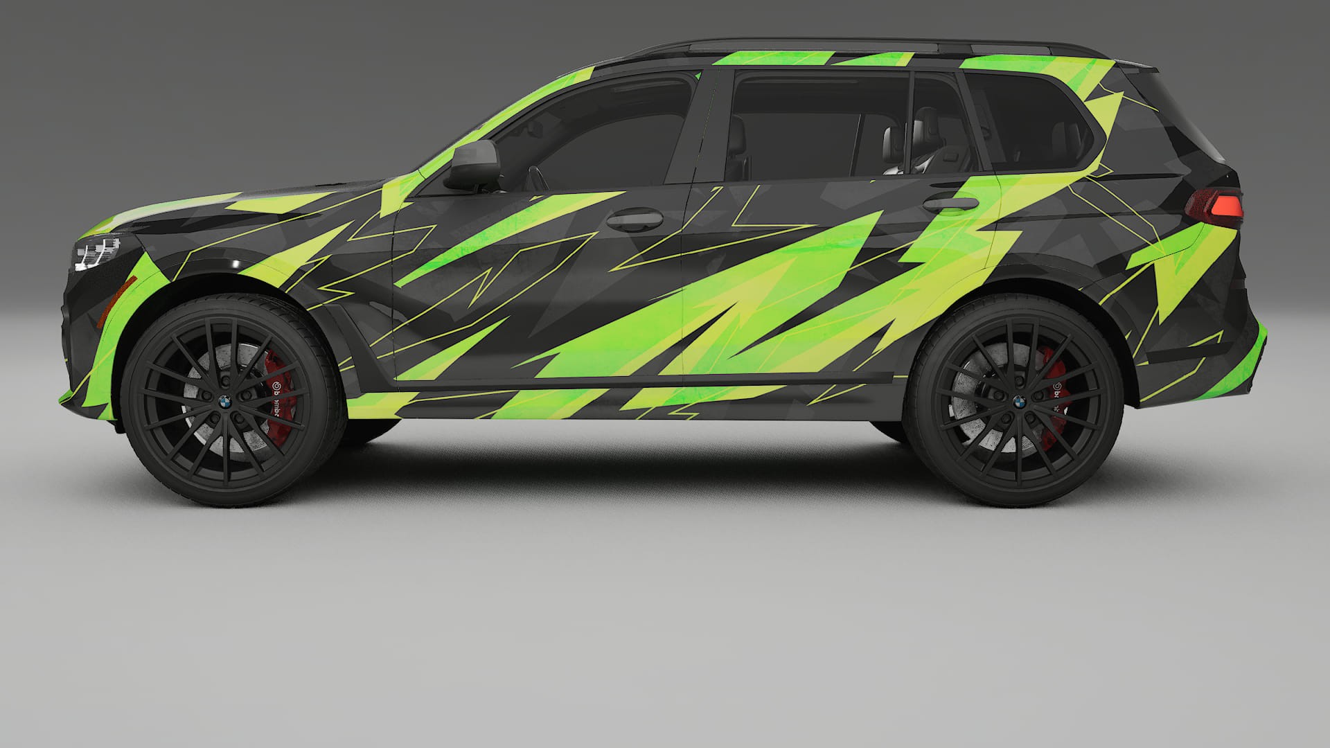 BMW X7 M G07 NINJA TURTLES – Designový Wrap PPF Fólie na auto - tisknutelný polyuretan