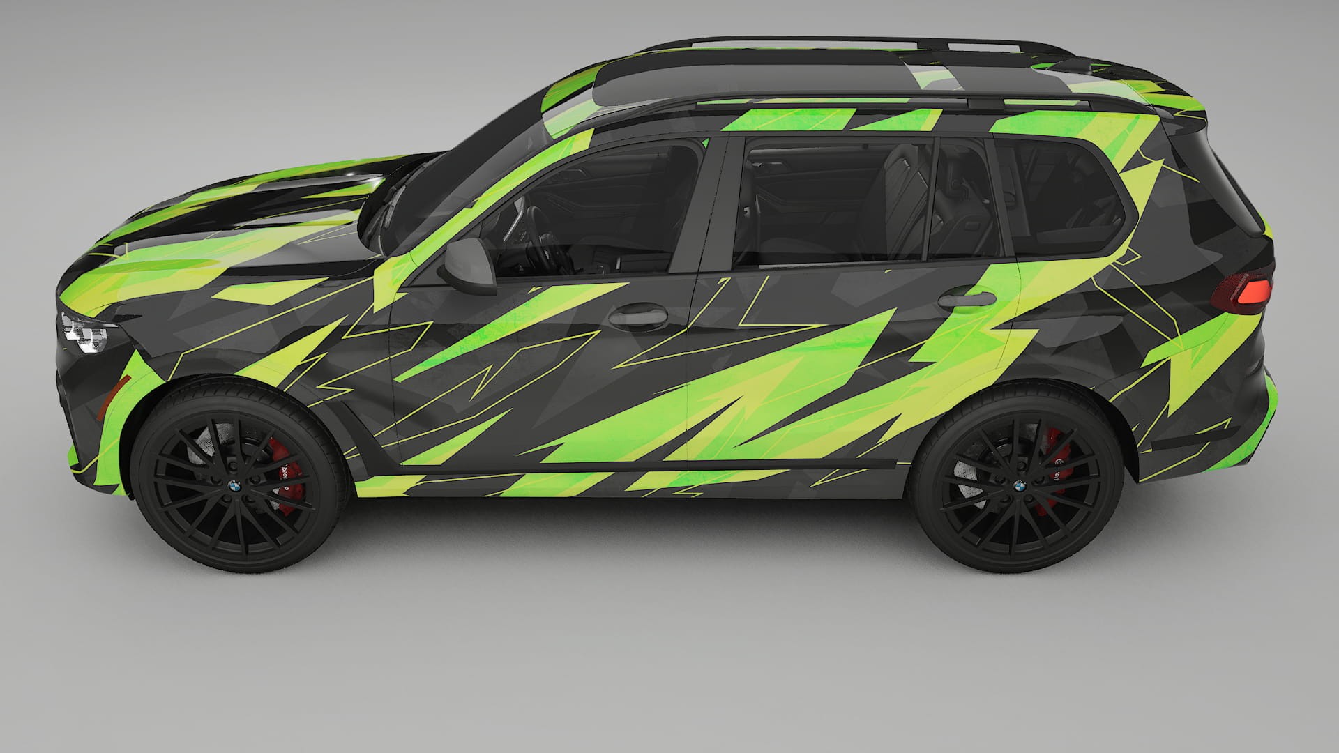 BMW X7 M G07 NINJA TURTLES – Designový Wrap PPF Fólie na auto - tisknutelný polyuretan