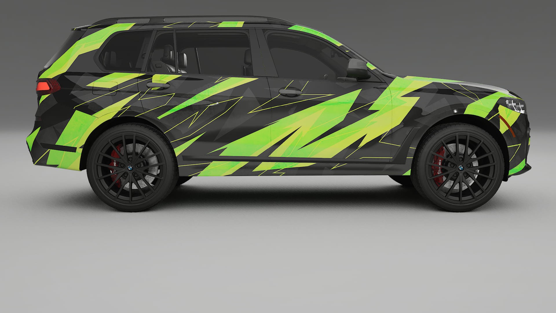 BMW X7 M G07 NINJA TURTLES – Designový Wrap PPF Fólie na auto - tisknutelný polyuretan