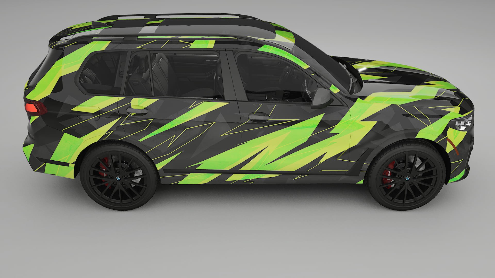 BMW X7 M G07 NINJA TURTLES – Designový Wrap PPF Fólie na auto - tisknutelný polyuretan