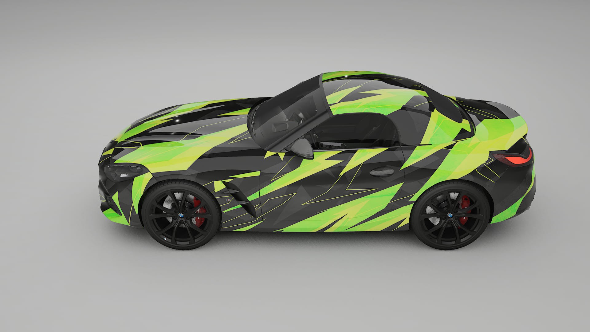 BMW Z4 G29 NINJA TURTLES – Designový Wrap PPF Fólie na auto - tisknutelný polyuretan