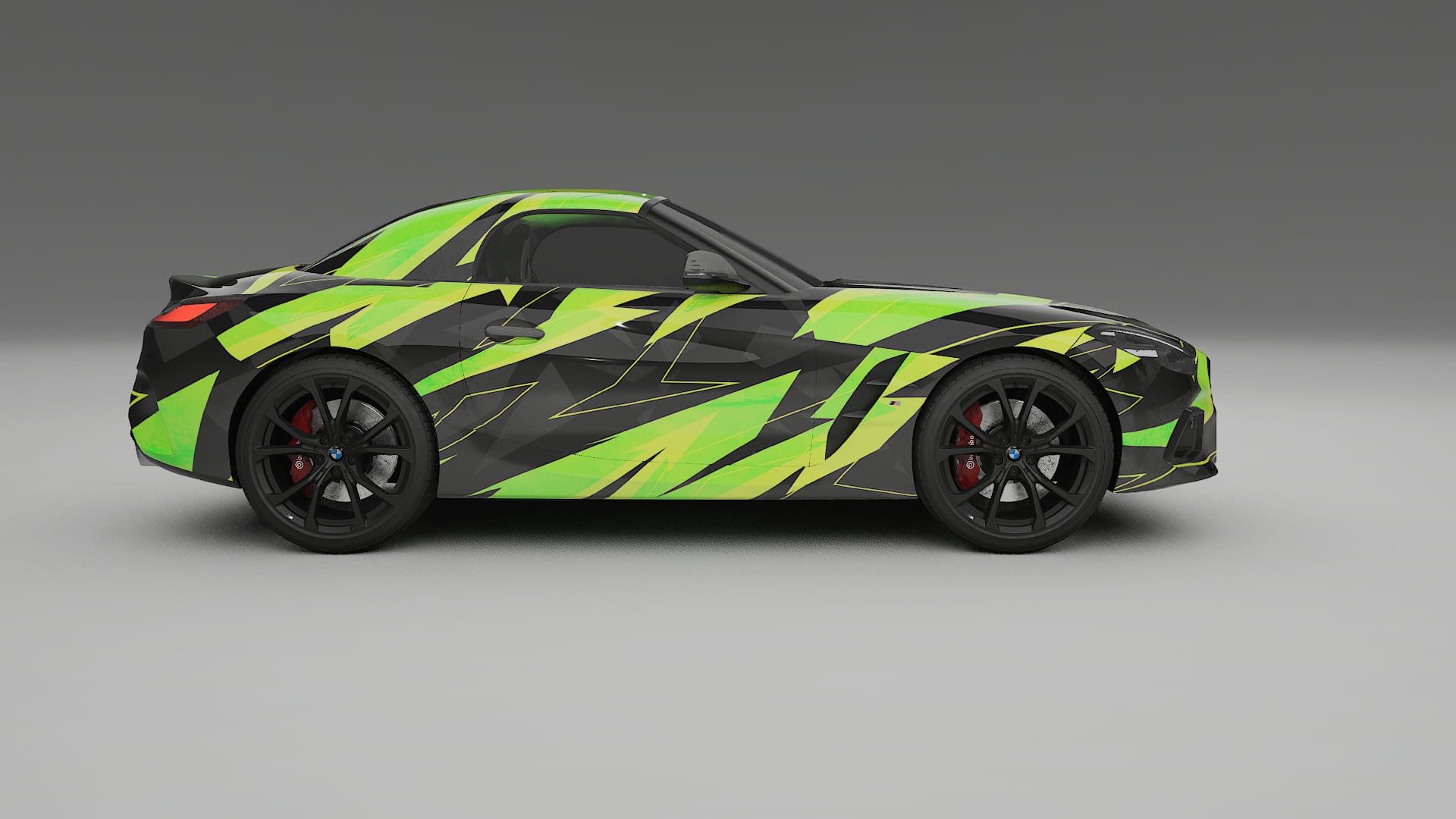 BMW Z4 G29 NINJA TURTLES – Designový Wrap PPF Fólie na auto - tisknutelný polyuretan