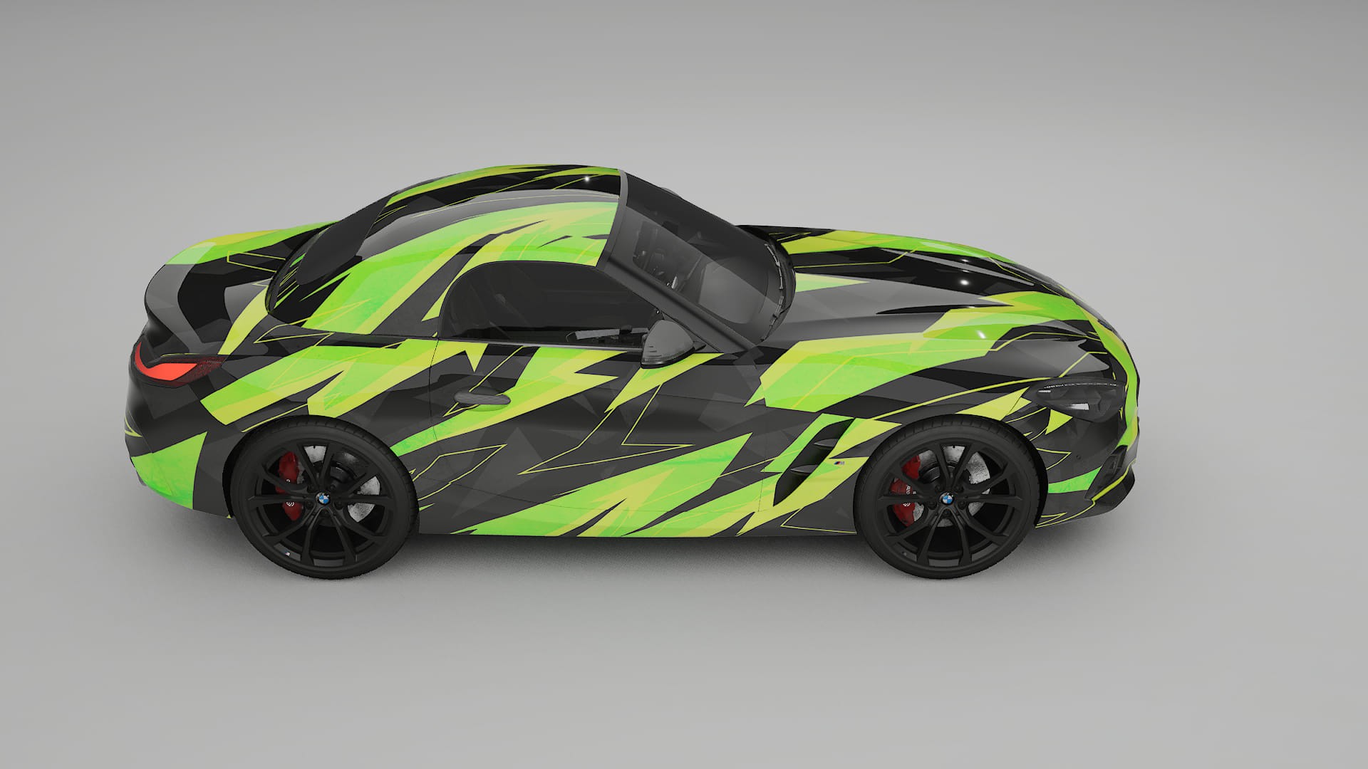 BMW Z4 G29 NINJA TURTLES – Designový Wrap PPF Fólie na auto - tisknutelný polyuretan
