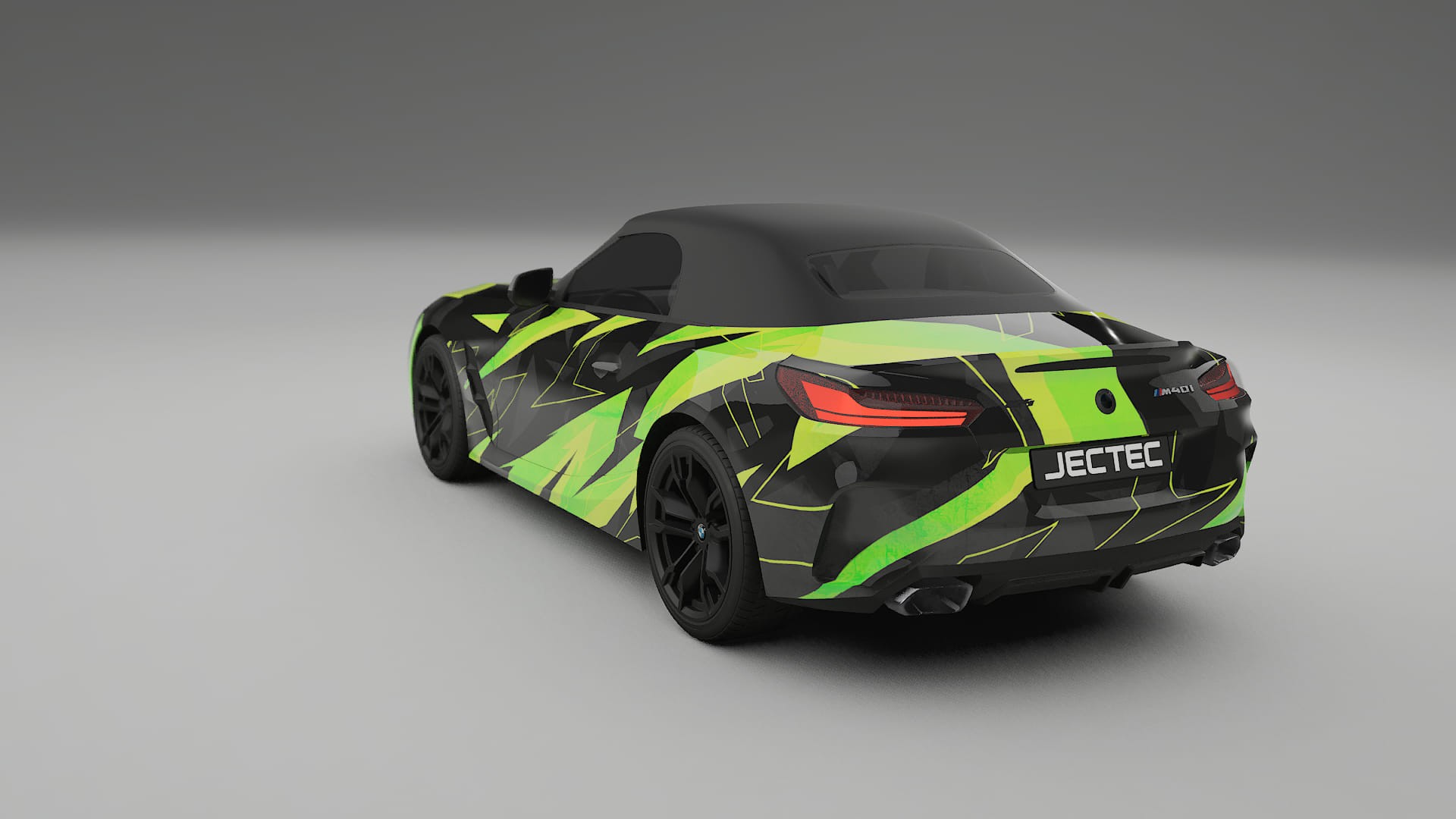 BMW Z4 G29 M40i First edition roadster NINJA TURTLES – Designový Wrap PPF Fólie na auto - tisknutelný polyuretan