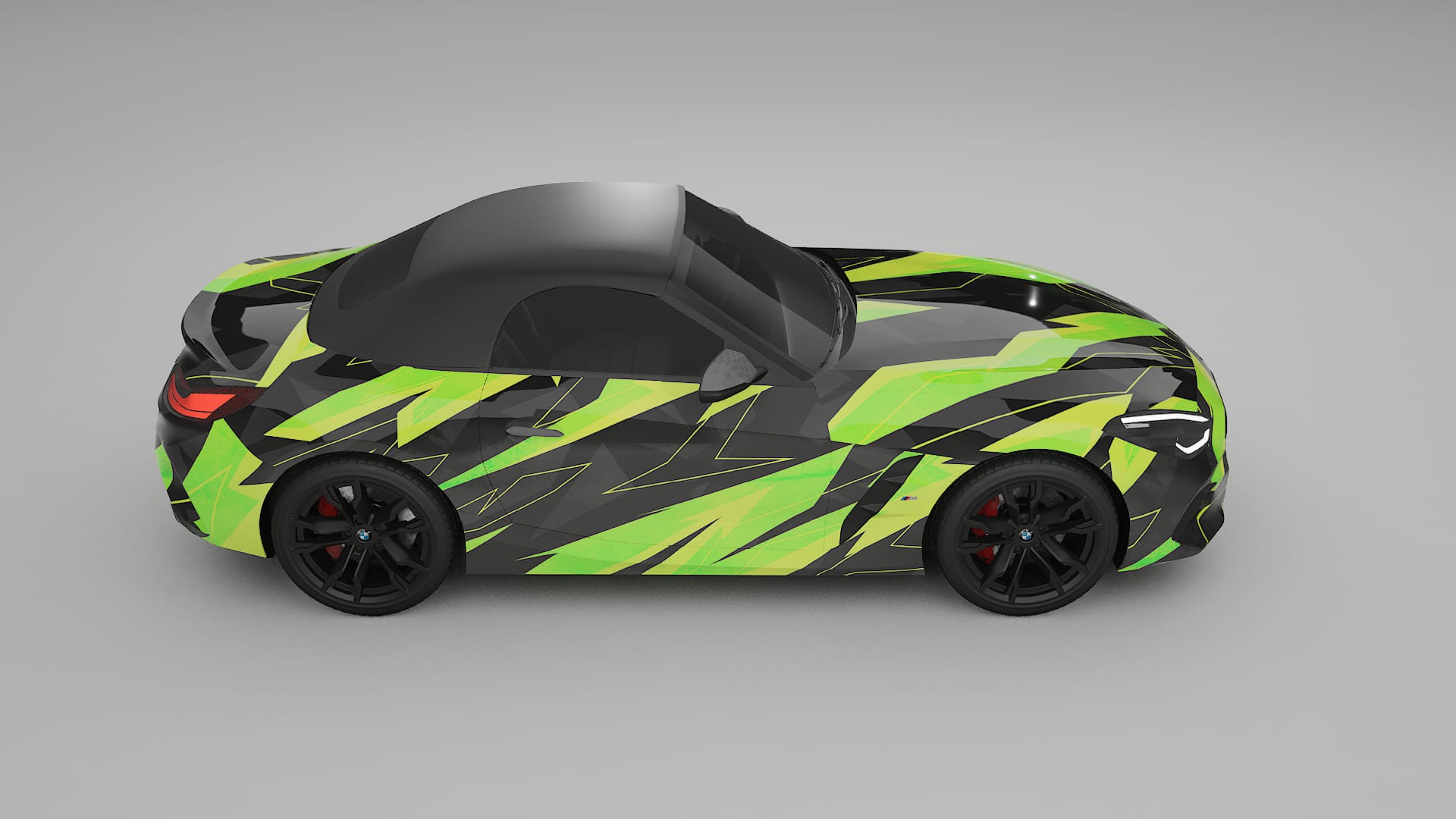 BMW Z4 G29 M40i First edition roadster NINJA TURTLES – Designový Wrap PPF Fólie na auto - tisknutelný polyuretan