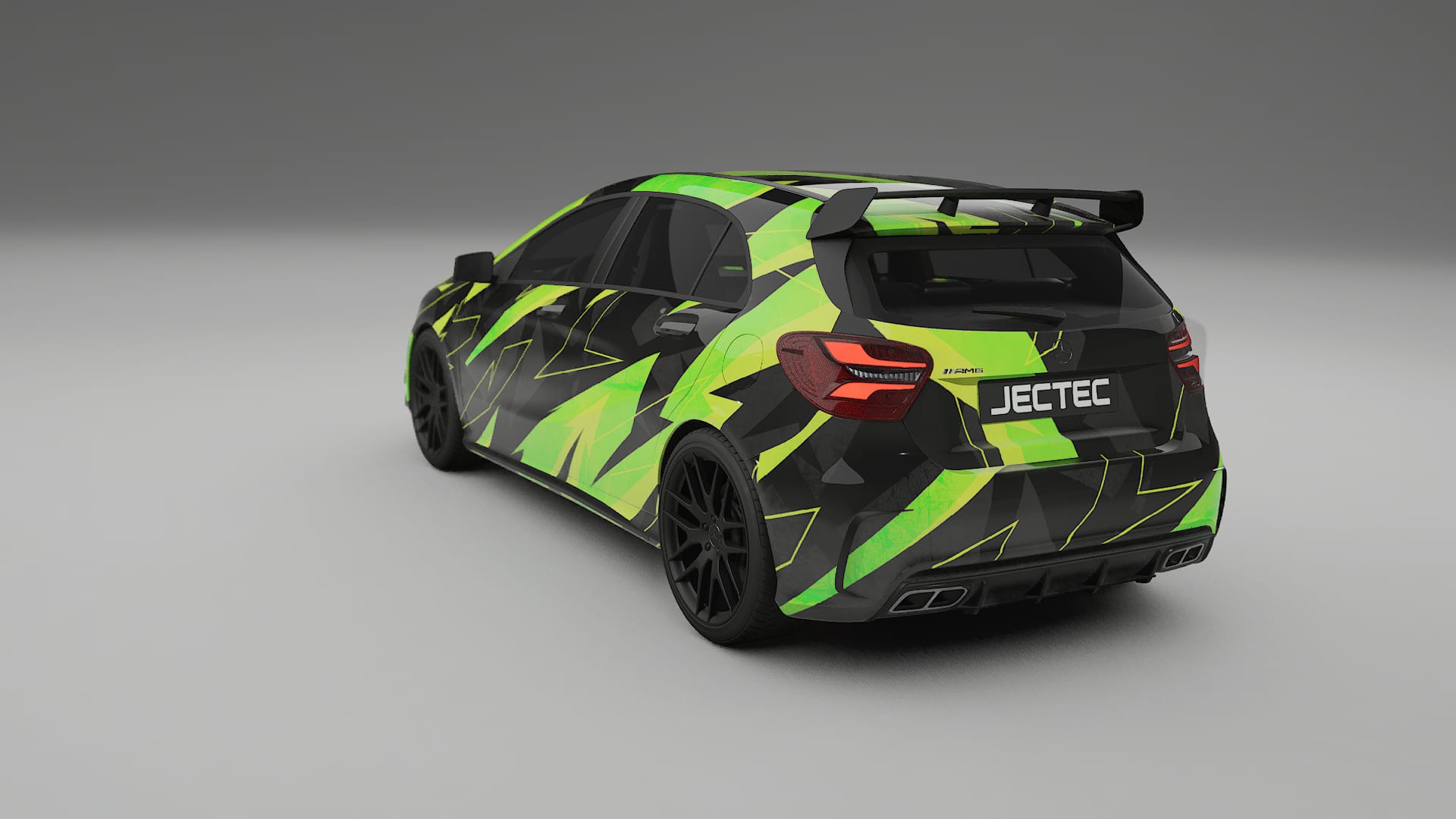 Mercedes A45 AMG W176 NINJA TURTLES – Designový Wrap PPF Fólie na auto - tisknutelný polyuretan
